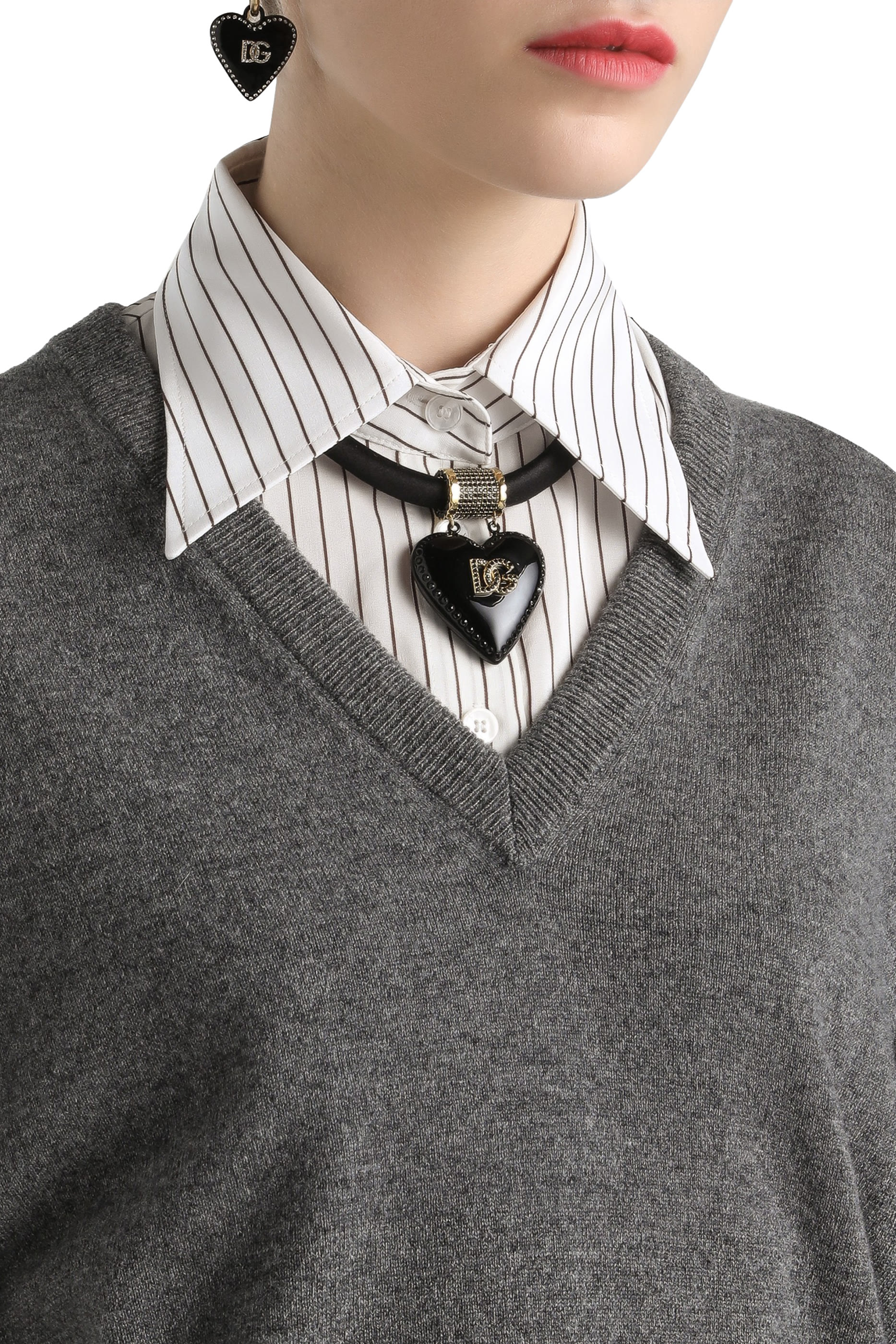 كنزة بياقة V كشمير