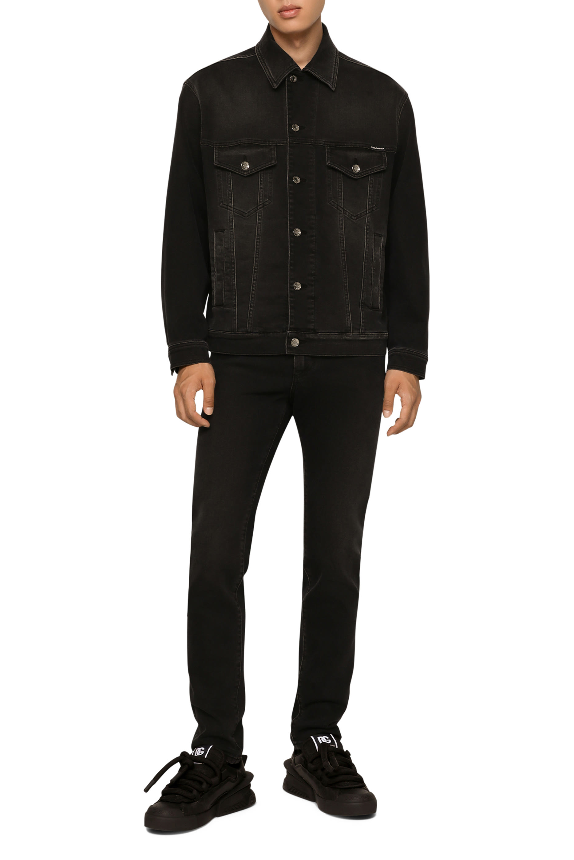 بنطال جينز مطاطي بقصة ضيقة