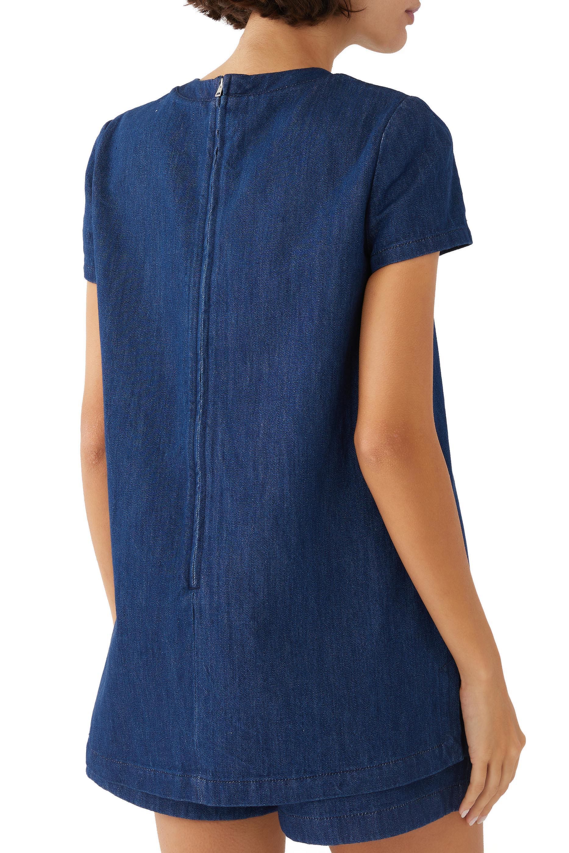 فستان قصير دنيم