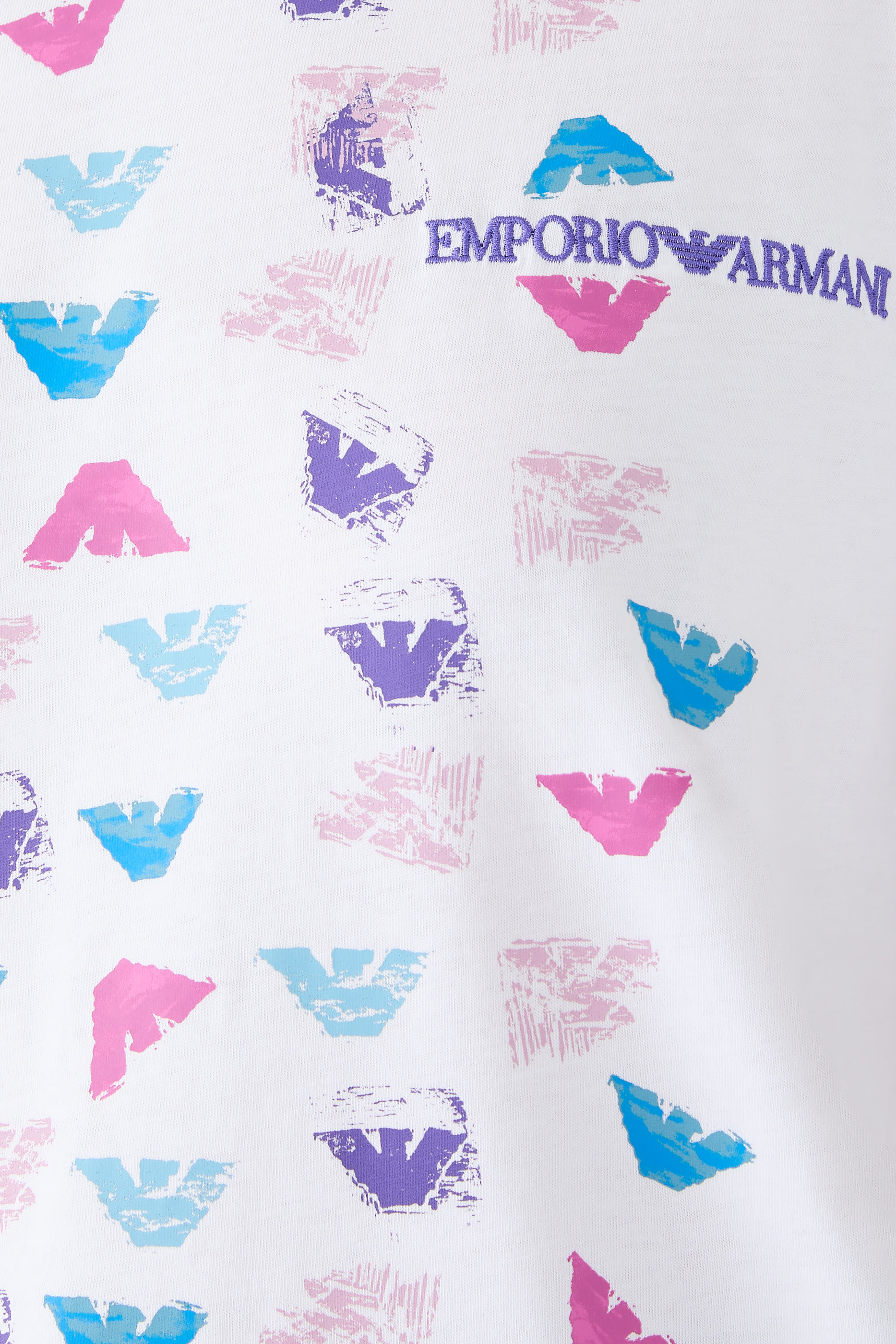 تيشيرت مزين كليا بنقشة شعار الماركة جيرسيه