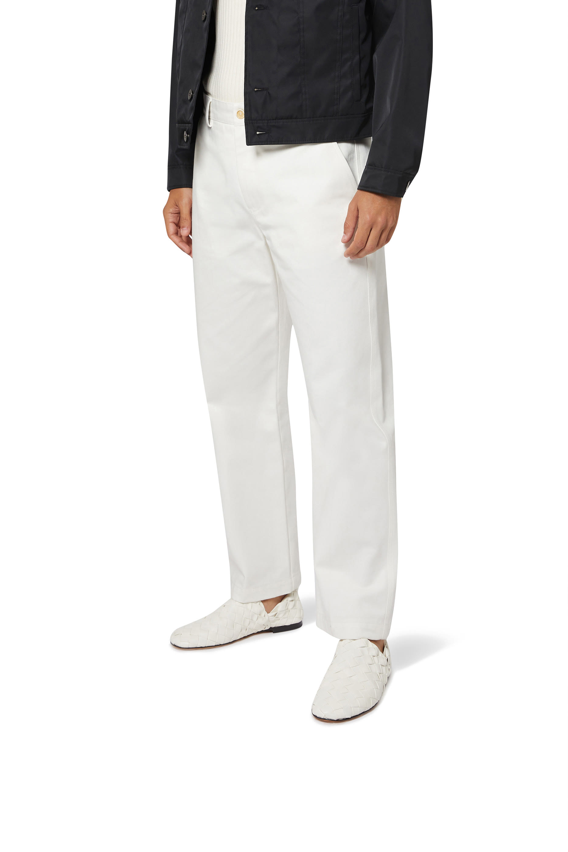 حذاء سهل الارتداء جلد مجدول