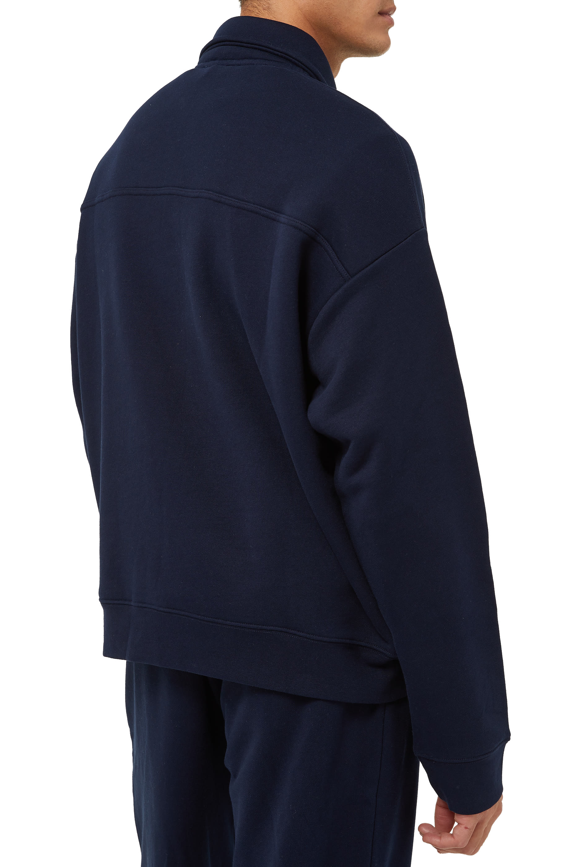 سويت شيرت قطن عضوي بنسيج بارز