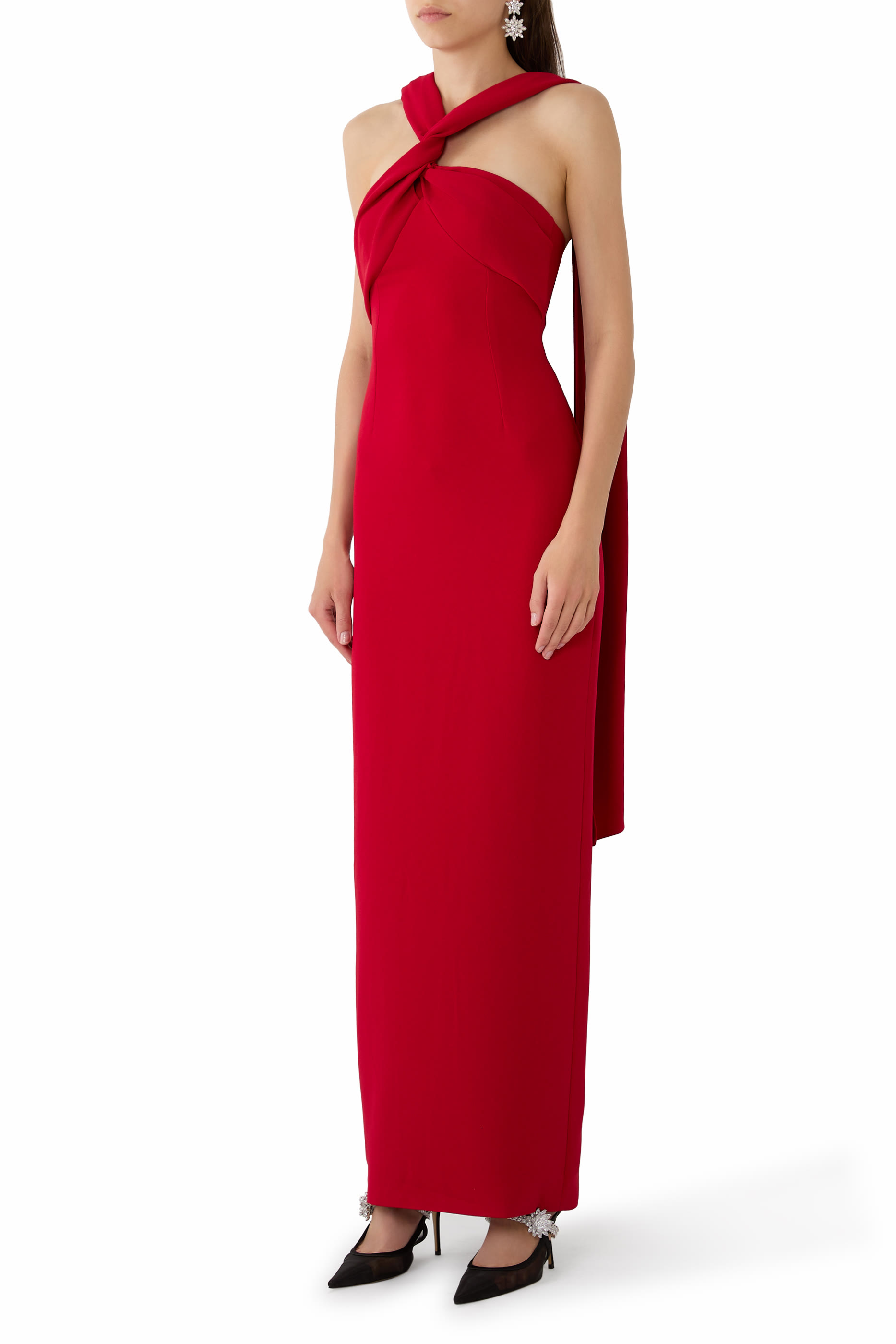 فستان رونا طويل برباط