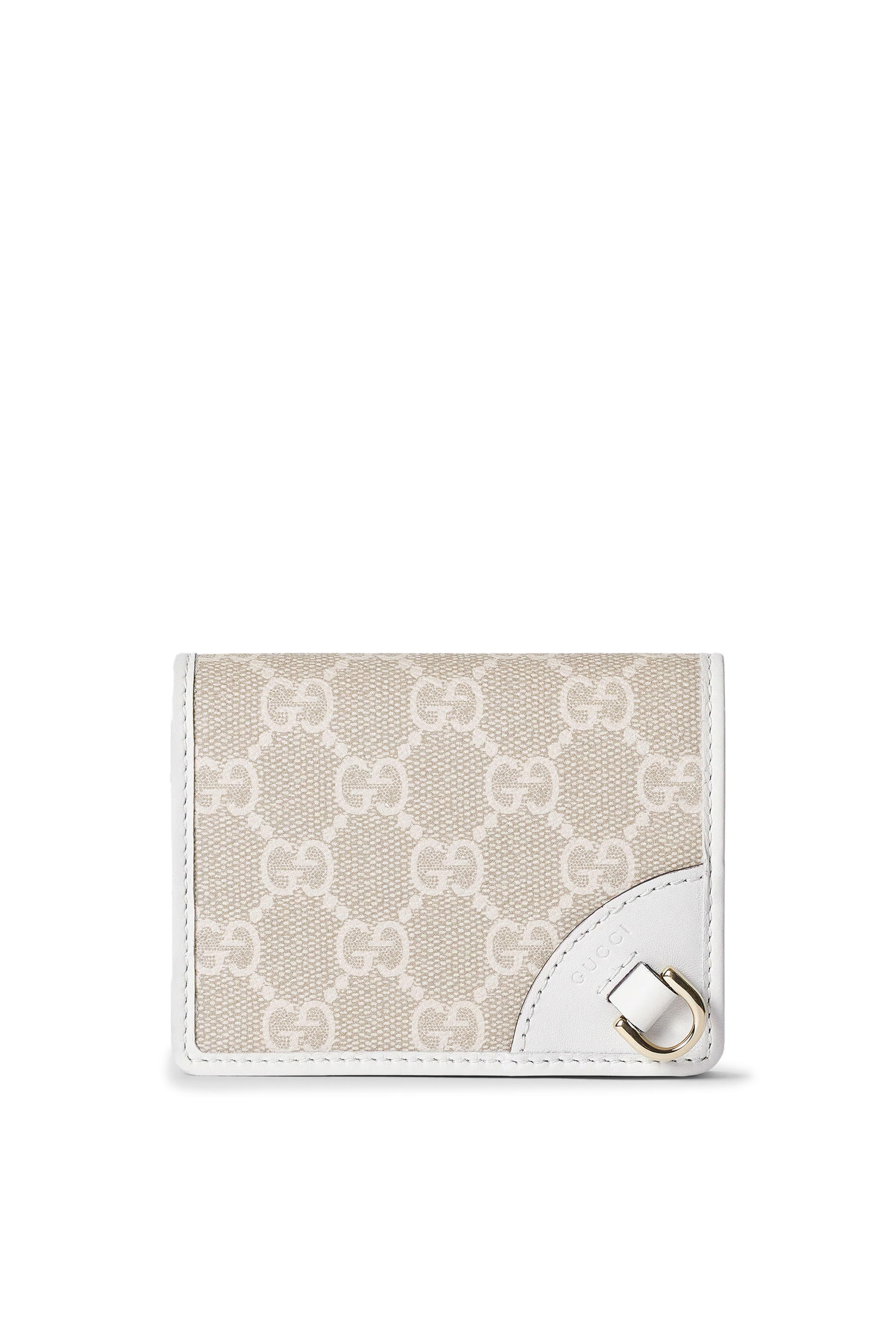 محفظة صغيرة بشعار حرفي الماركة بنقشة محفورة