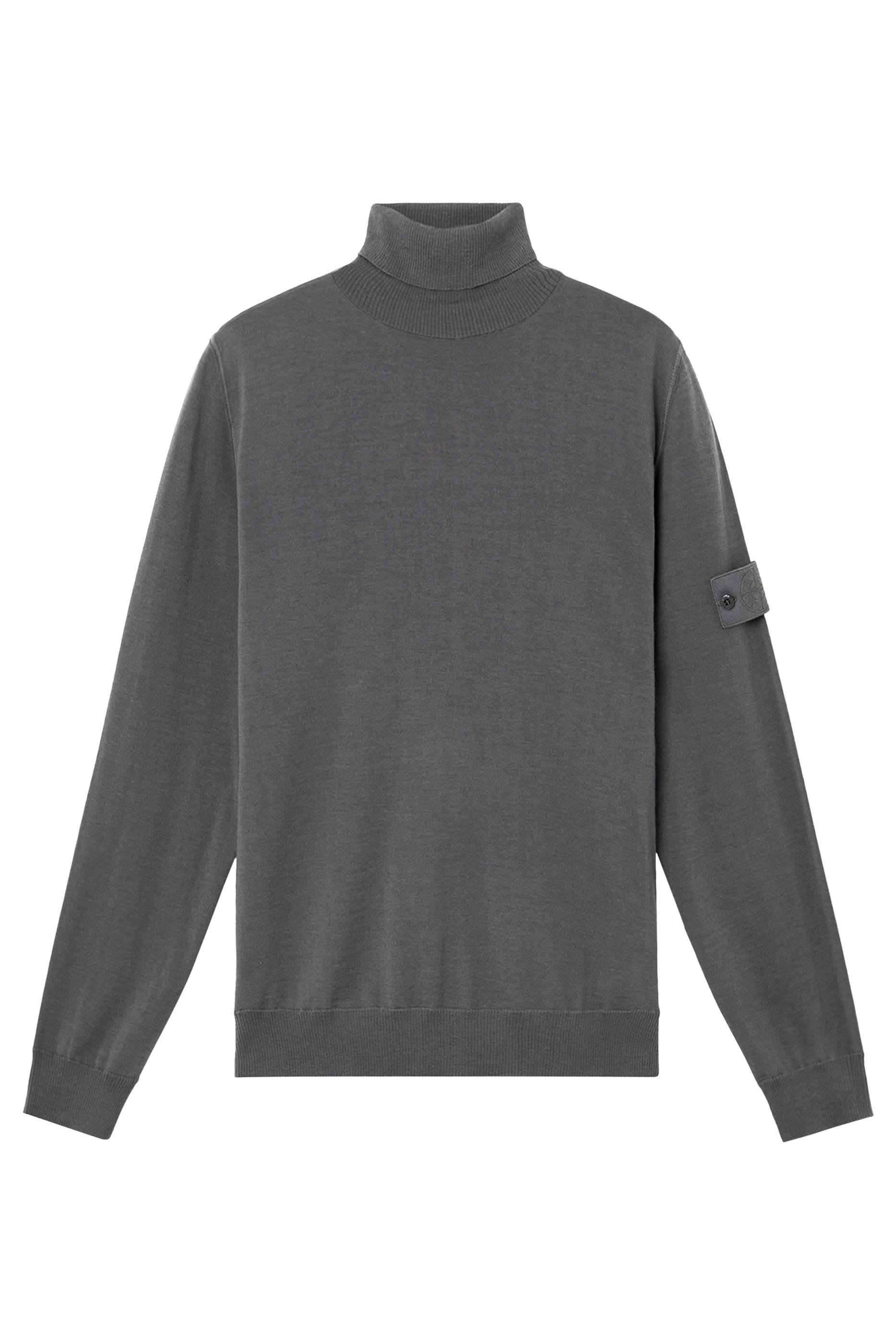 Turtleneck Jumper with Ribbed Trims