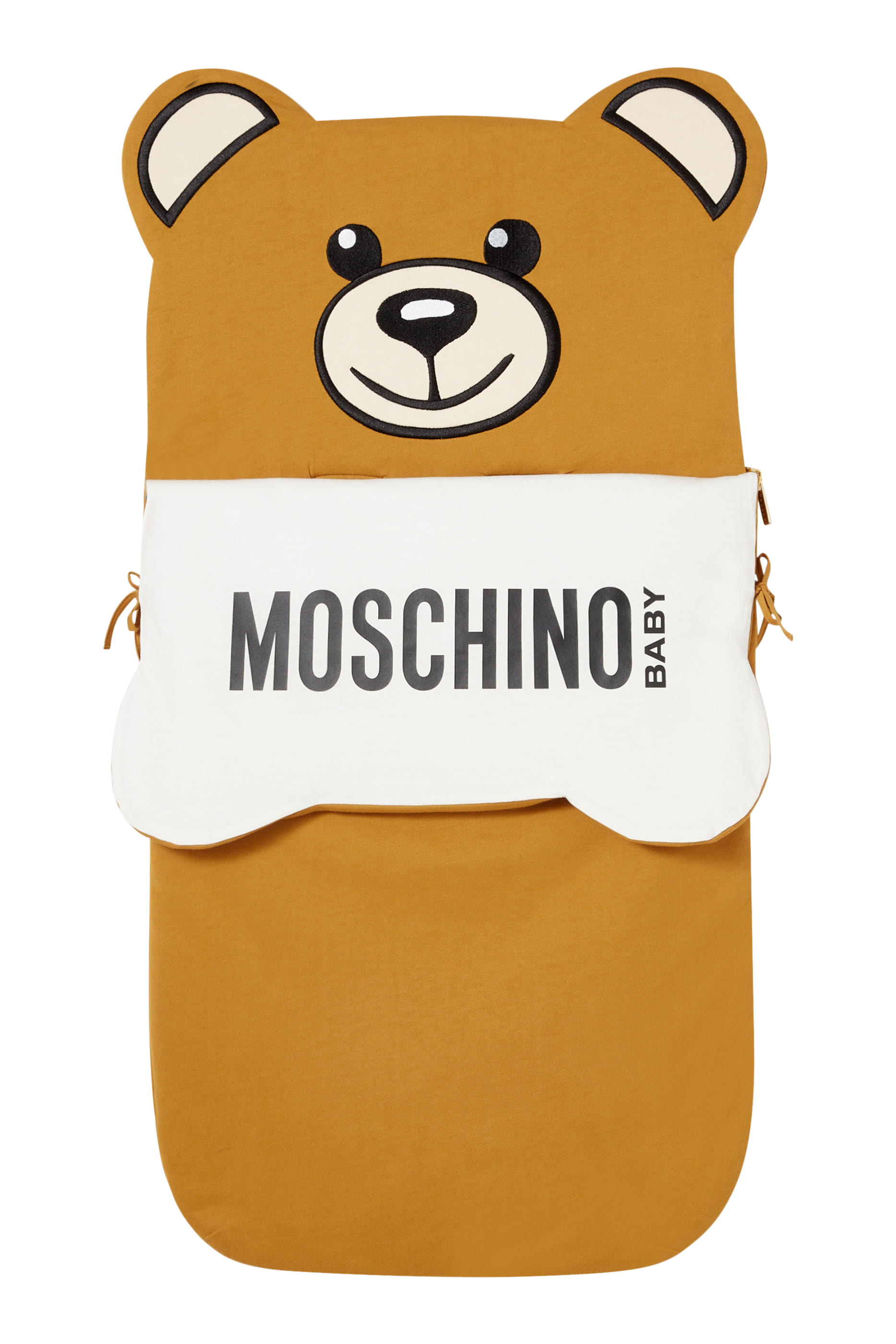 كيس نوم بتصميم الدب تيدي مزين بشعار الماركة للأطفال