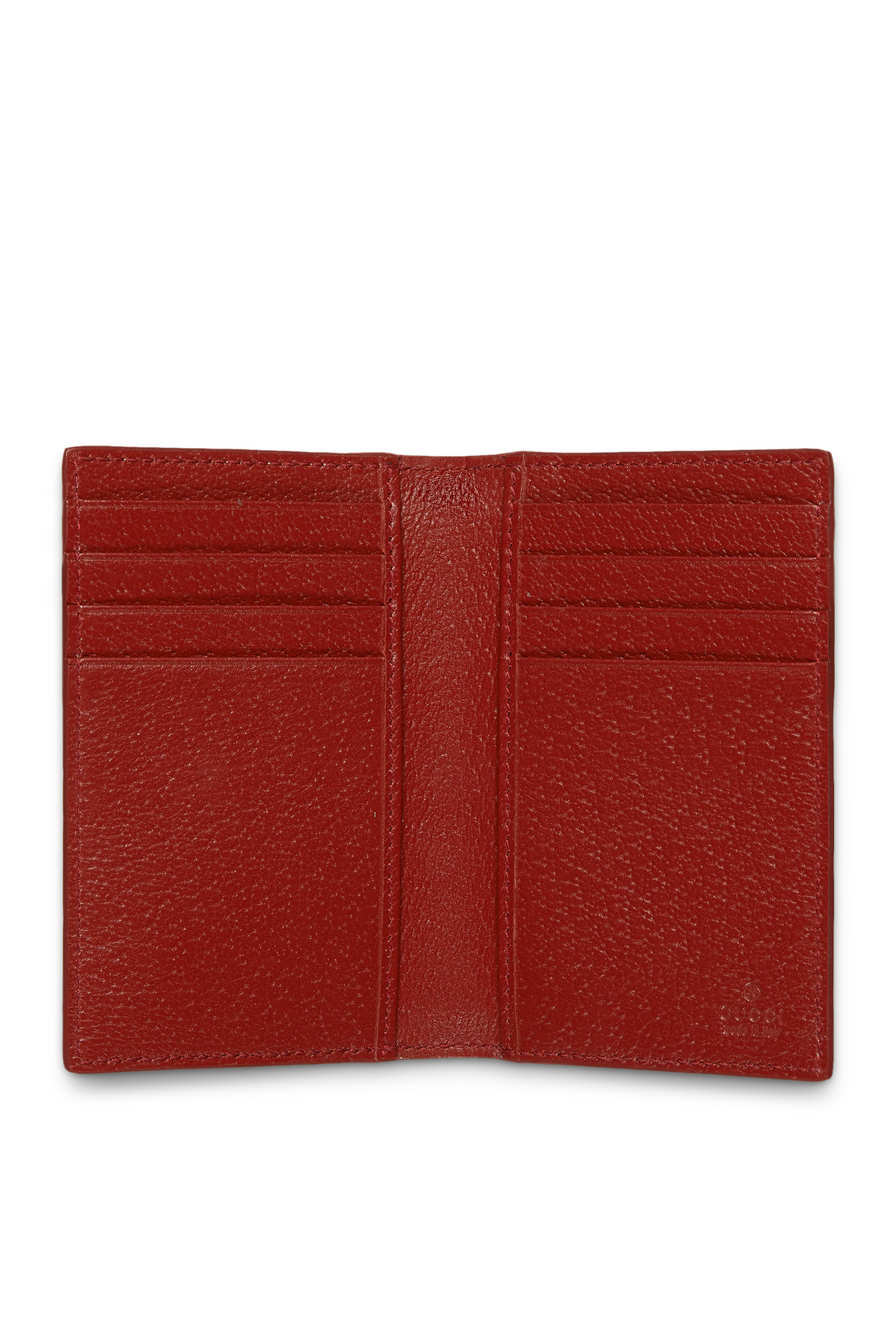 حافظة بطاقات طويلة بحرفي شعار الماركة