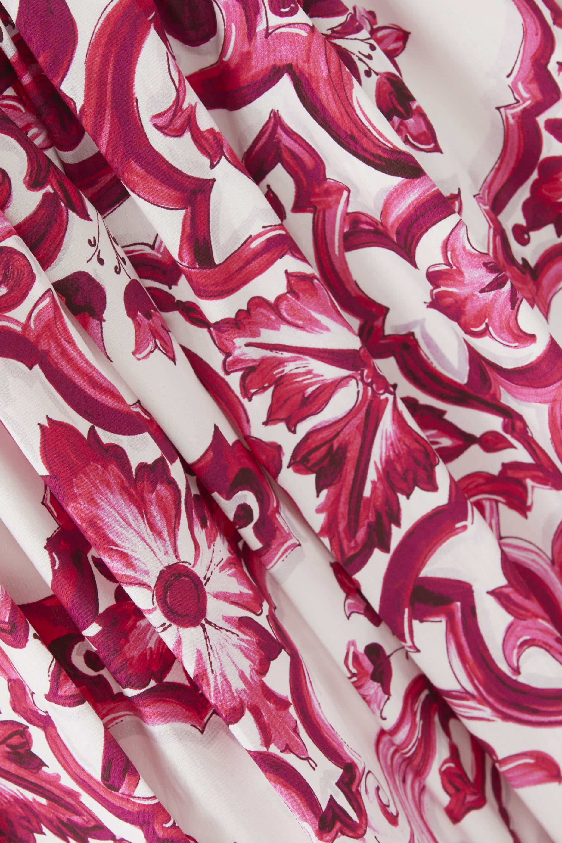 فستان للأطفال بأكمام قصيرة وطبعة ماجوليكا