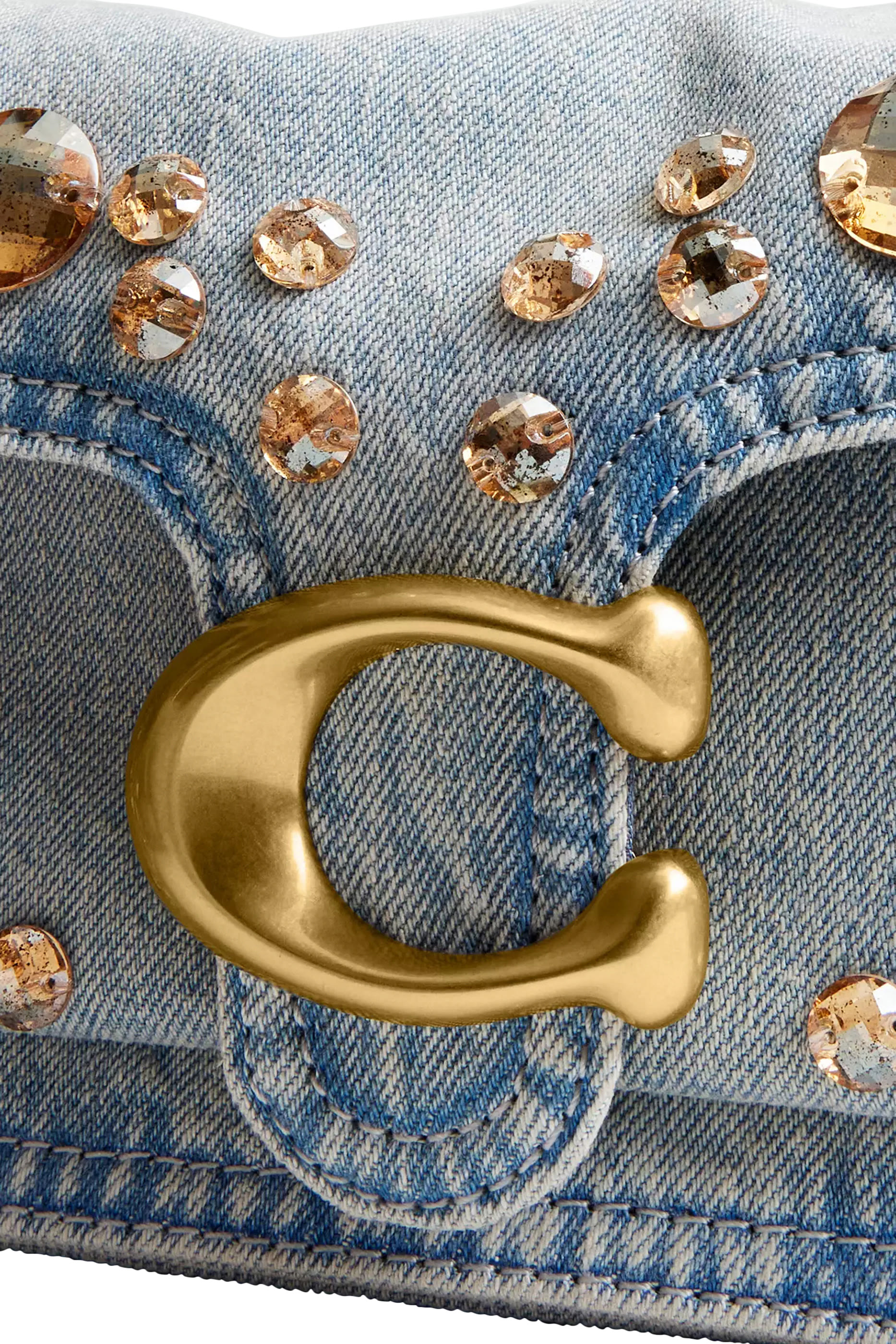 حقيبة كتف تابي 26 مرصعة بكريستال دنيم