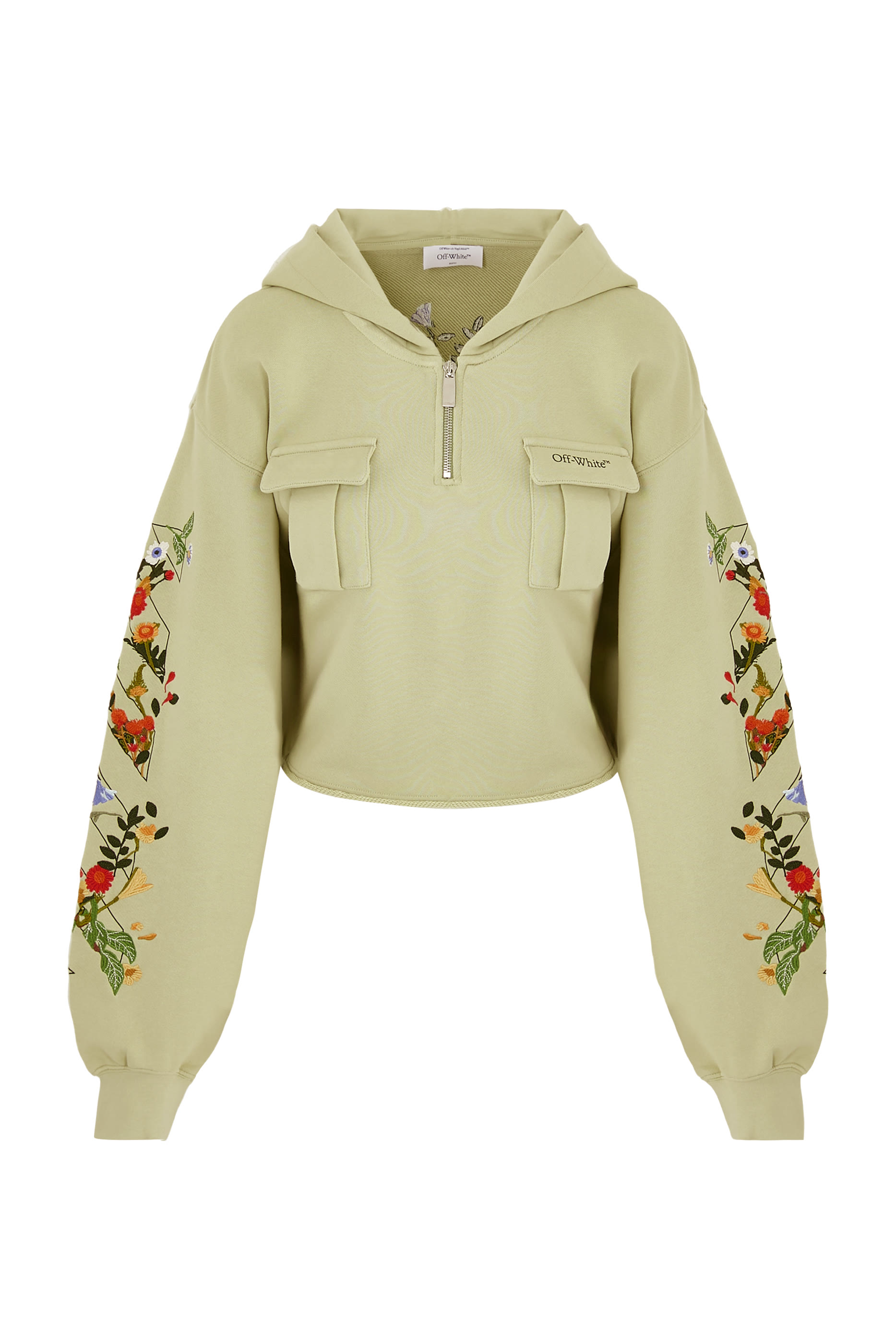 Bookish Flowers Cropped Hoodie
