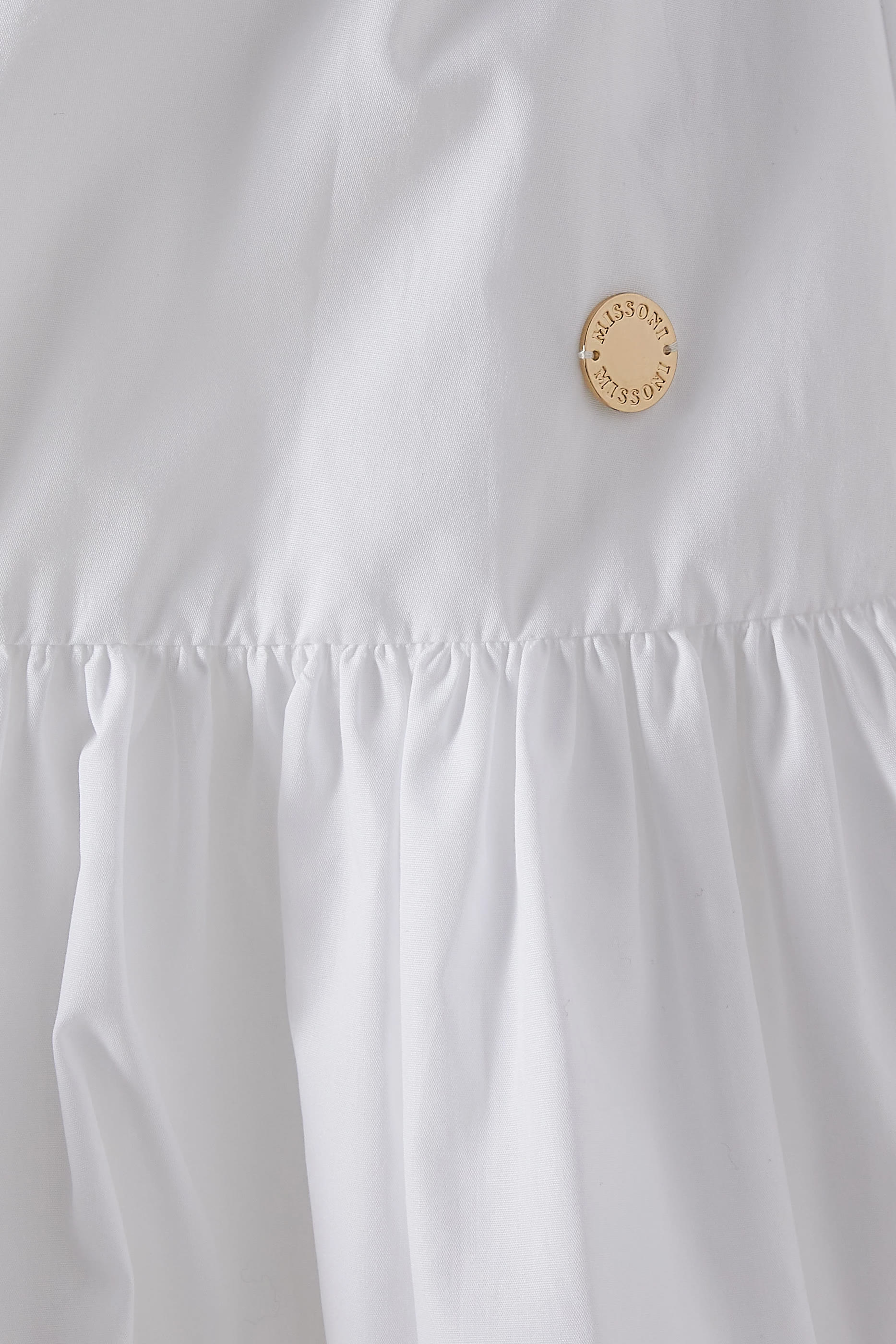 فستان بنقشة خطوط متعرجة قطن للأطفال