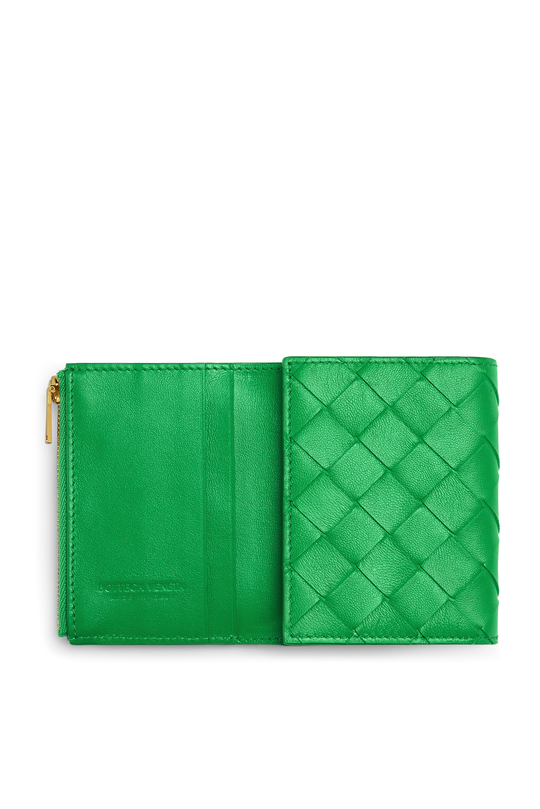 محفظة جلد ثلاثية الطيّ