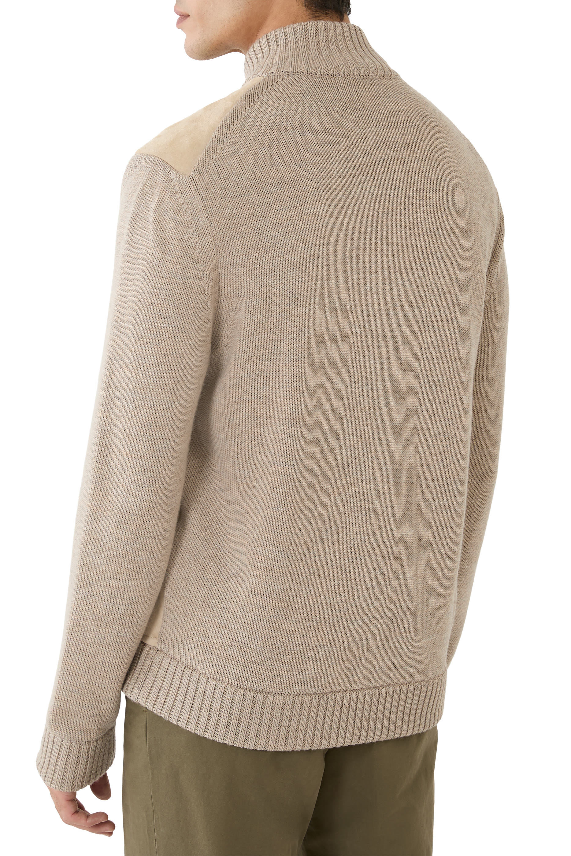 جاكيت بقصة ضيقة صوف وشمواه