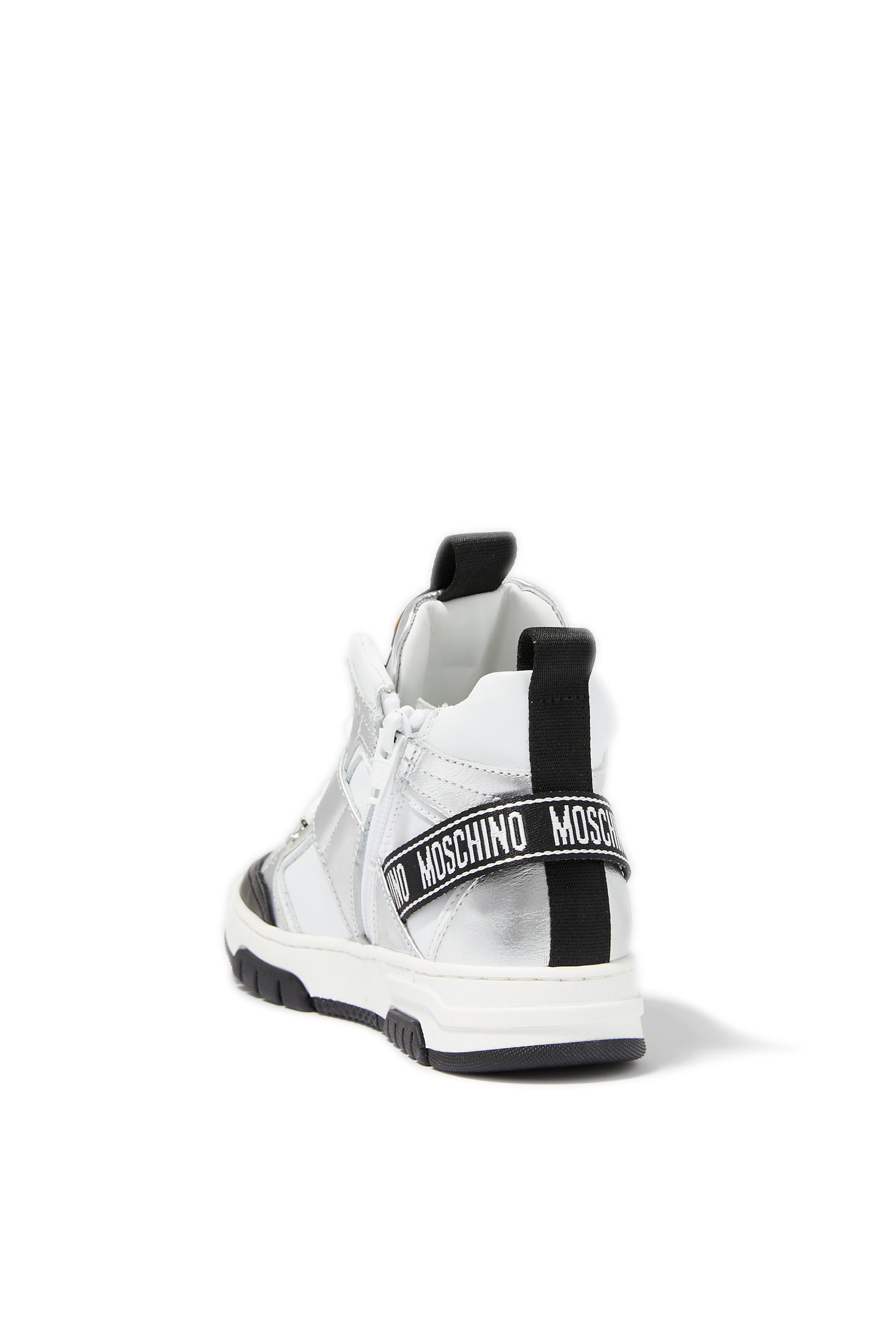 سنيكرز الدب تيدي بكاحل مرتفع جلد للأطفال