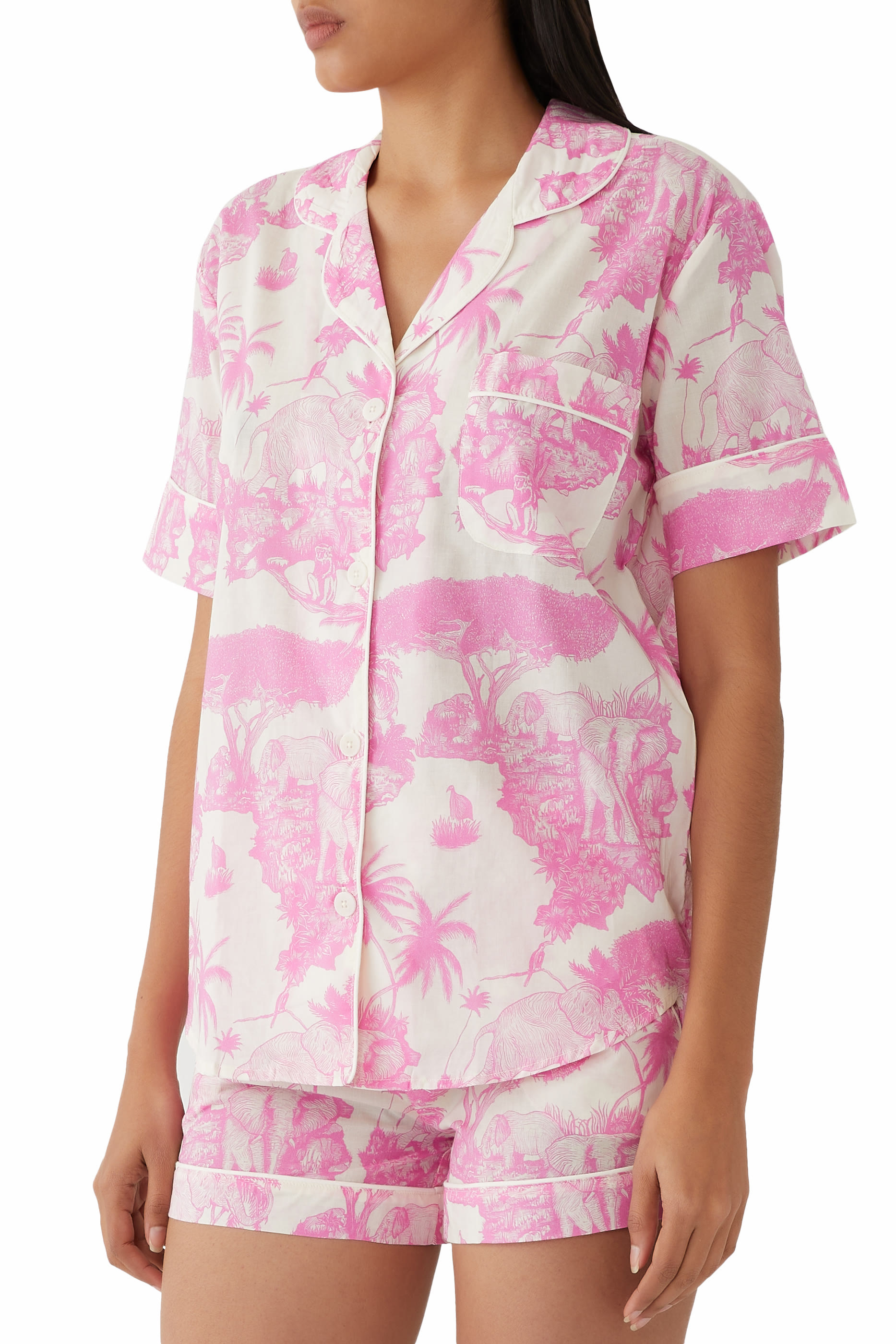 طقم بيجامة شورت قطن لوكسوندوتا