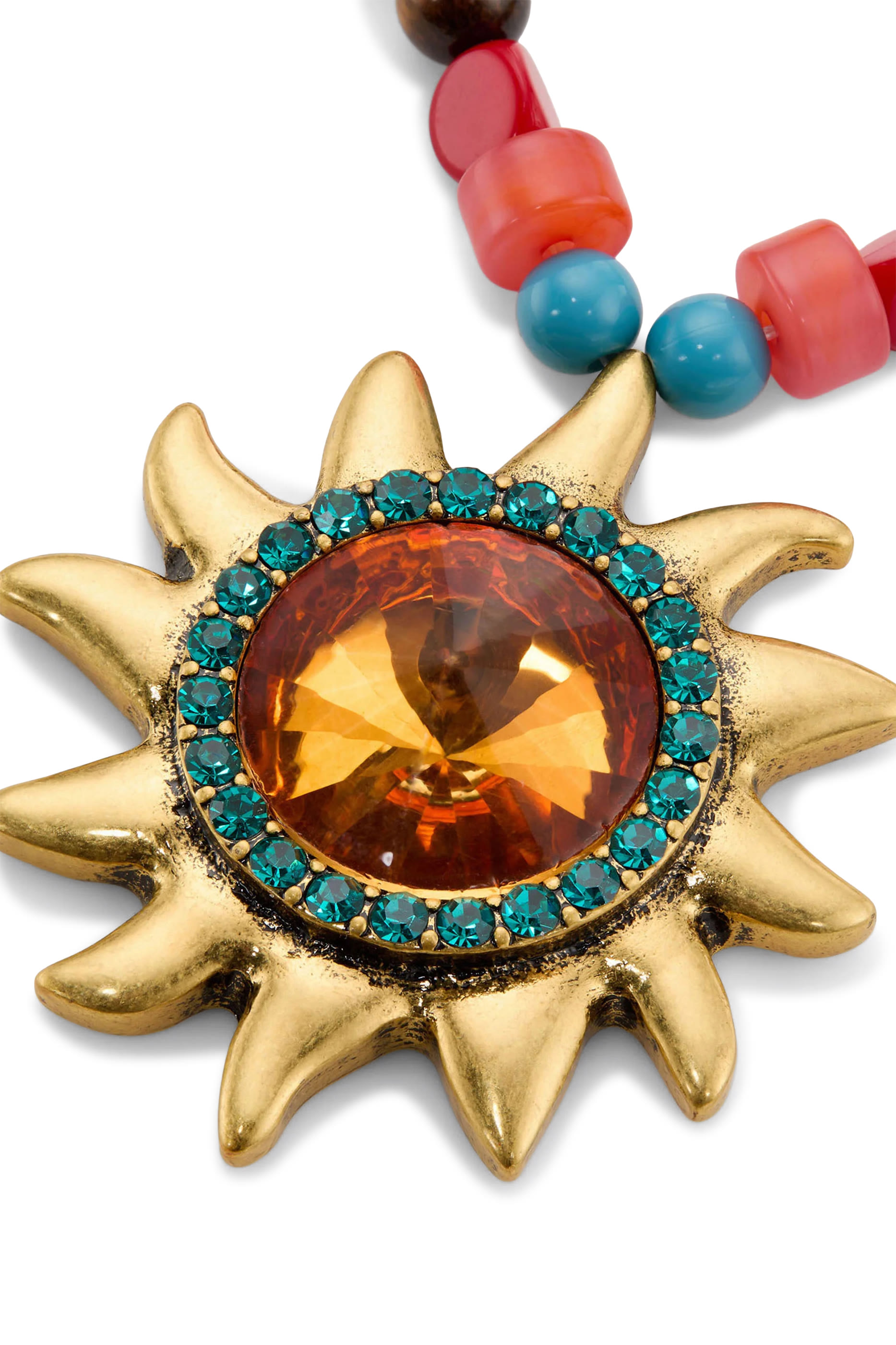 قلادة سن مرصعة بأحجار زركونيا مكعبة