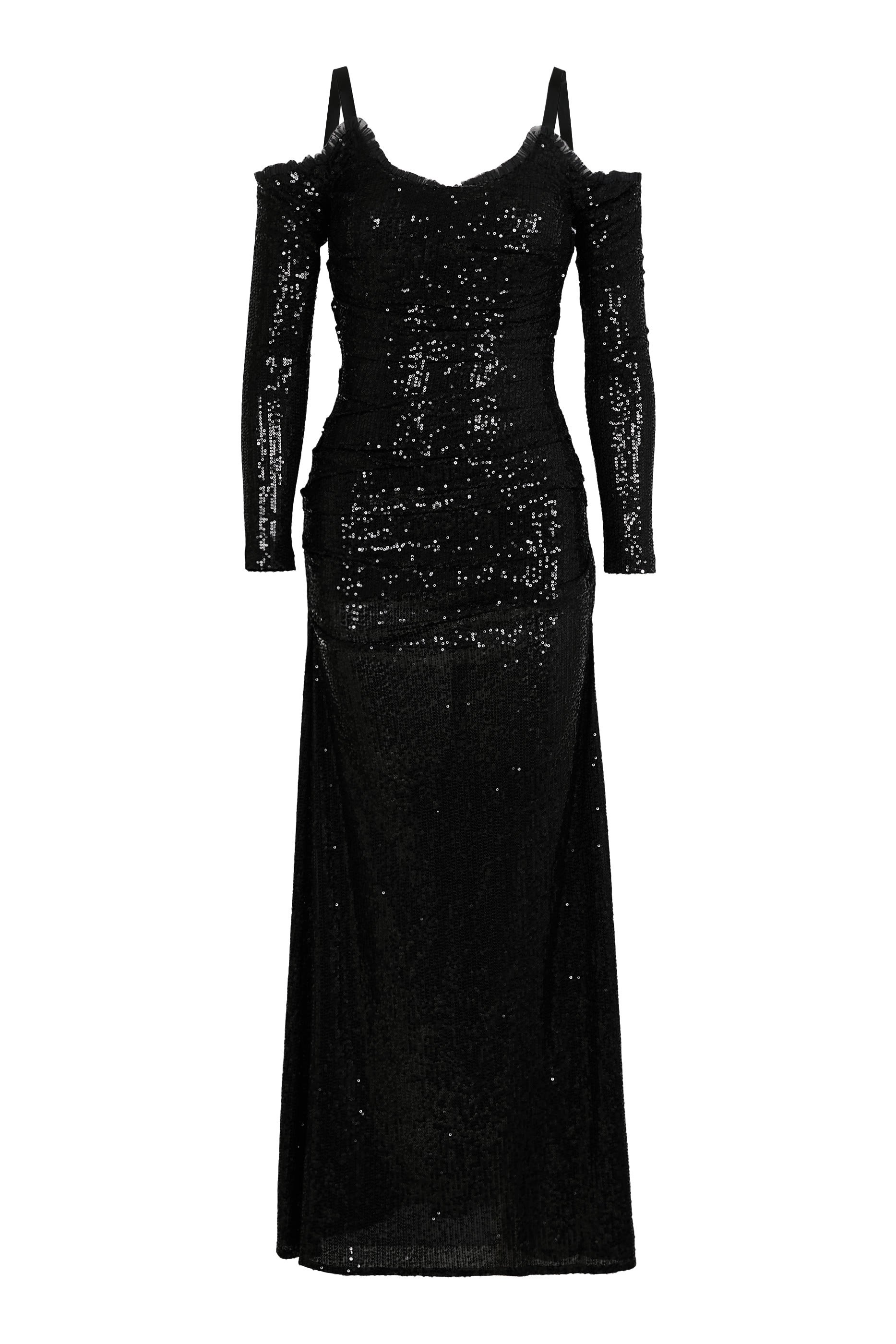 فستان سهرة إيماليا بأكمام طويلة