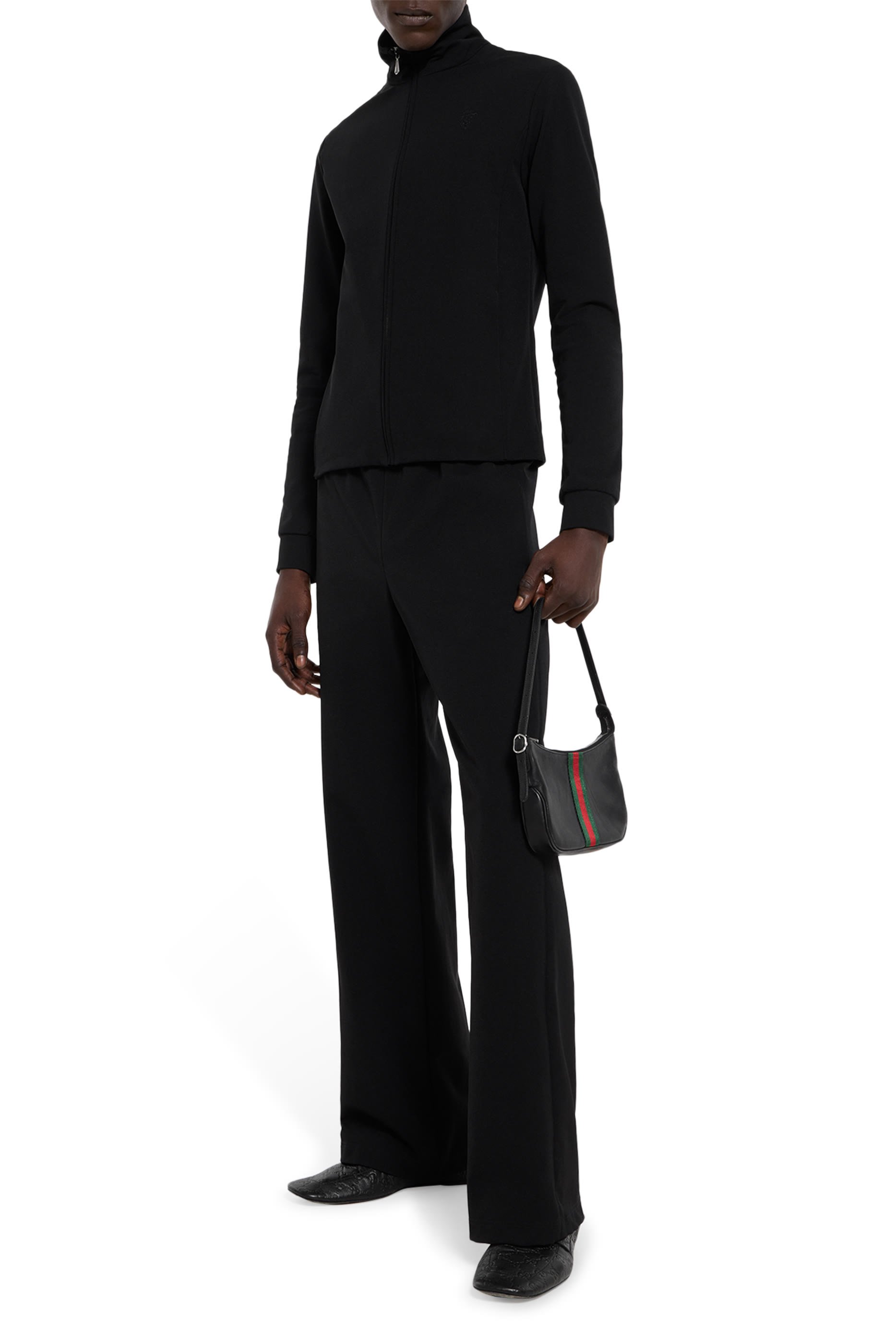 جاكيت بسحاب مطرز بشعار كريست