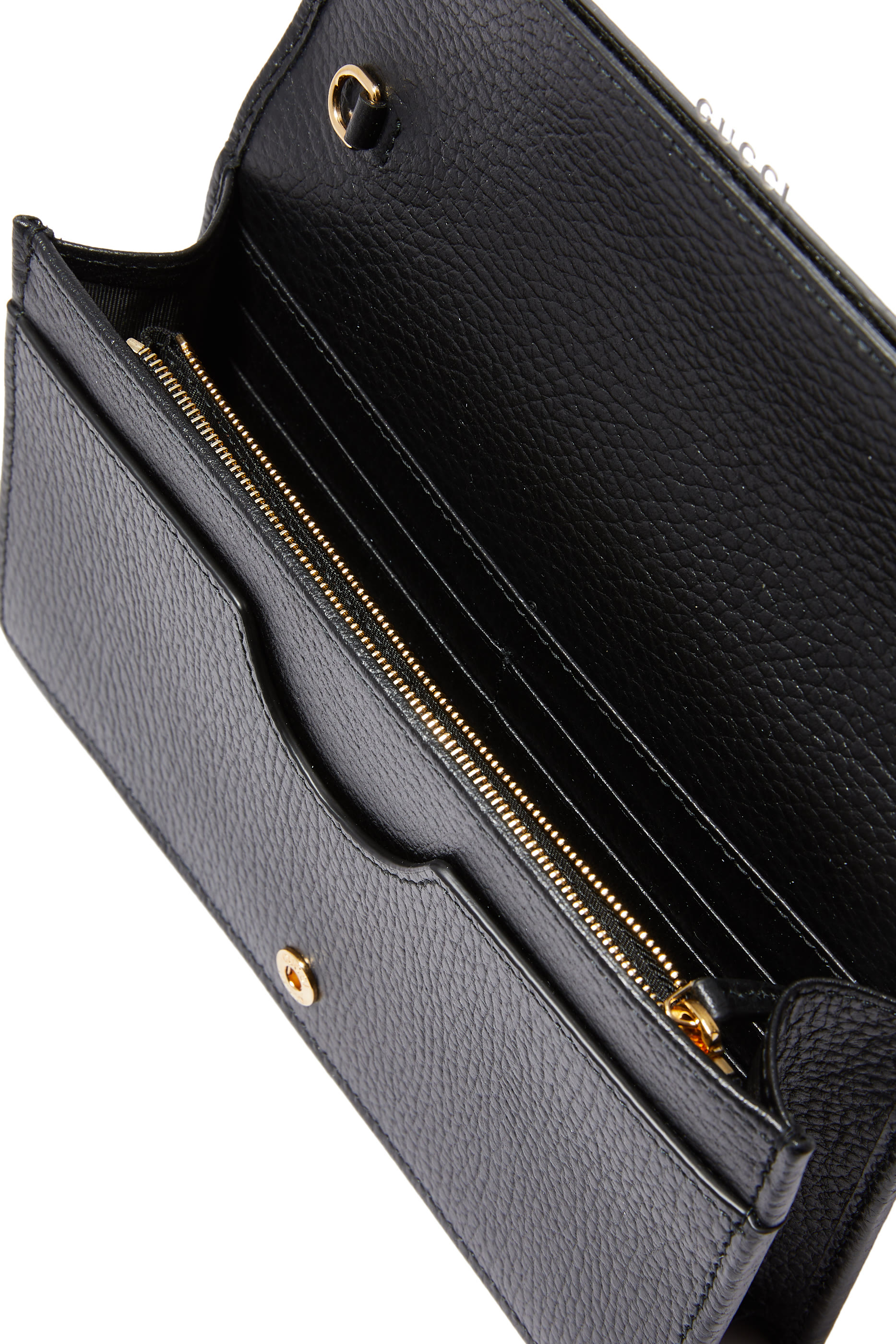 حقيبة مارمونت صغيرة جلد بسلسلة وشعار حرفي الماركة