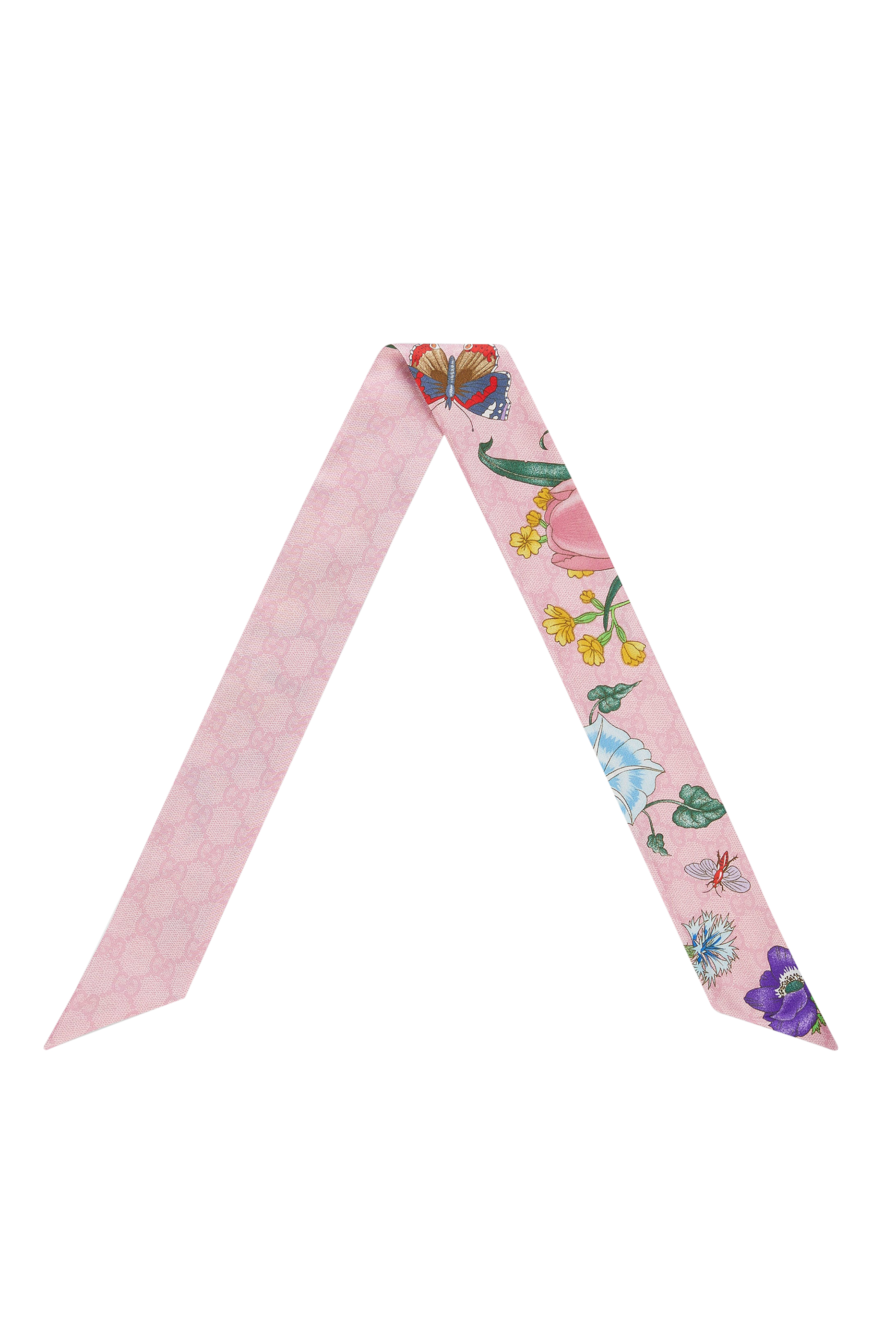 ربطة عنق بنقشة زهور حرير تويل