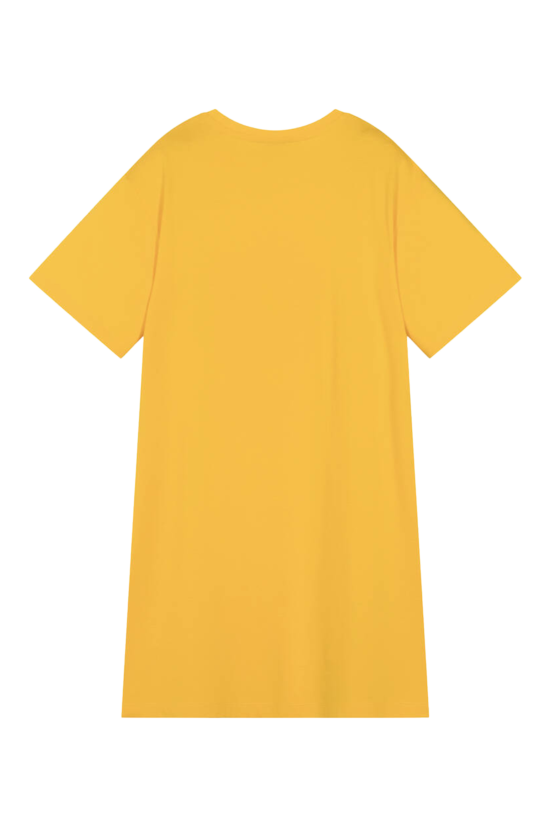 فستان بطبعة زهرة وشعار الماركة للأطفال