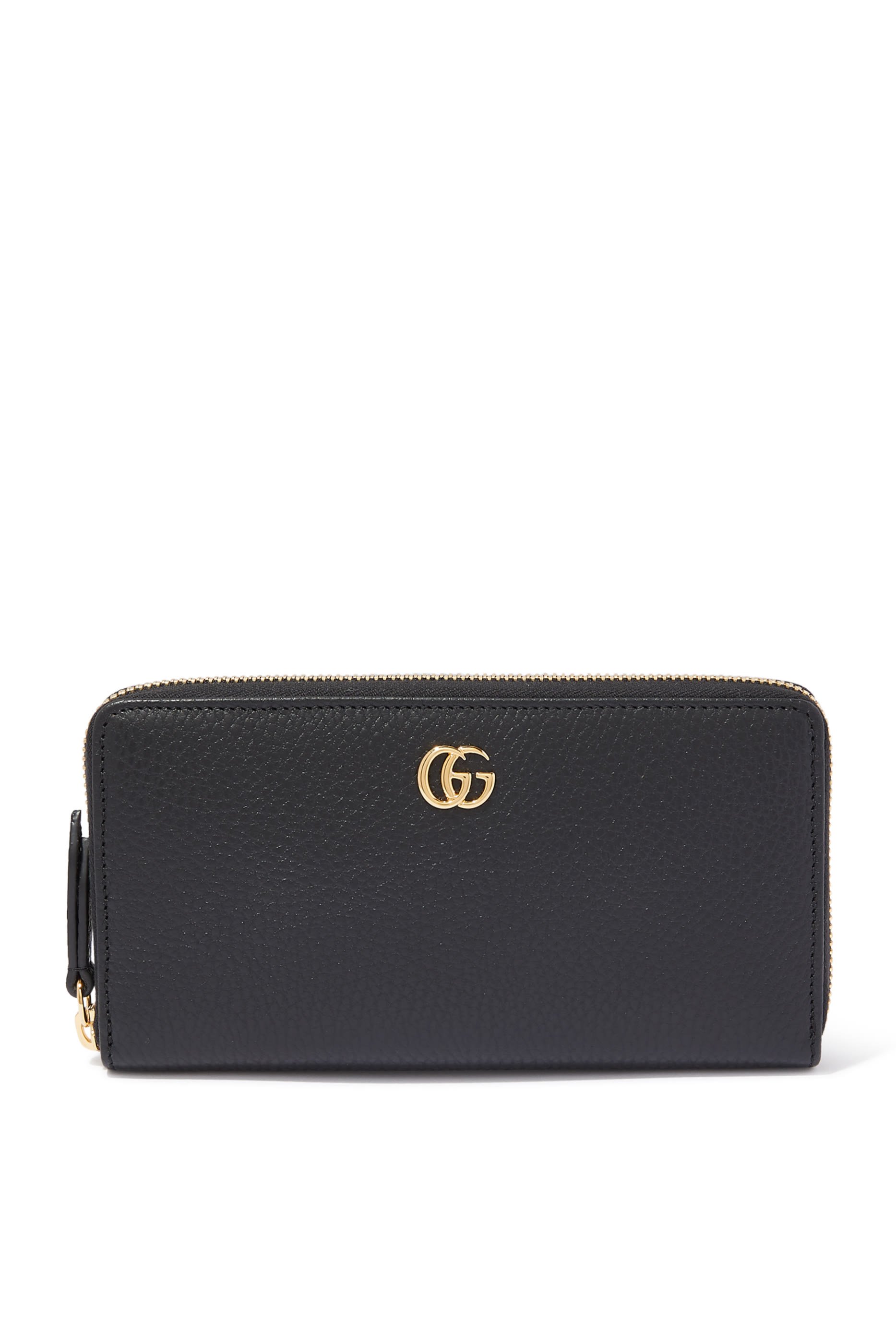 محفظة جلد بسحاب محيط