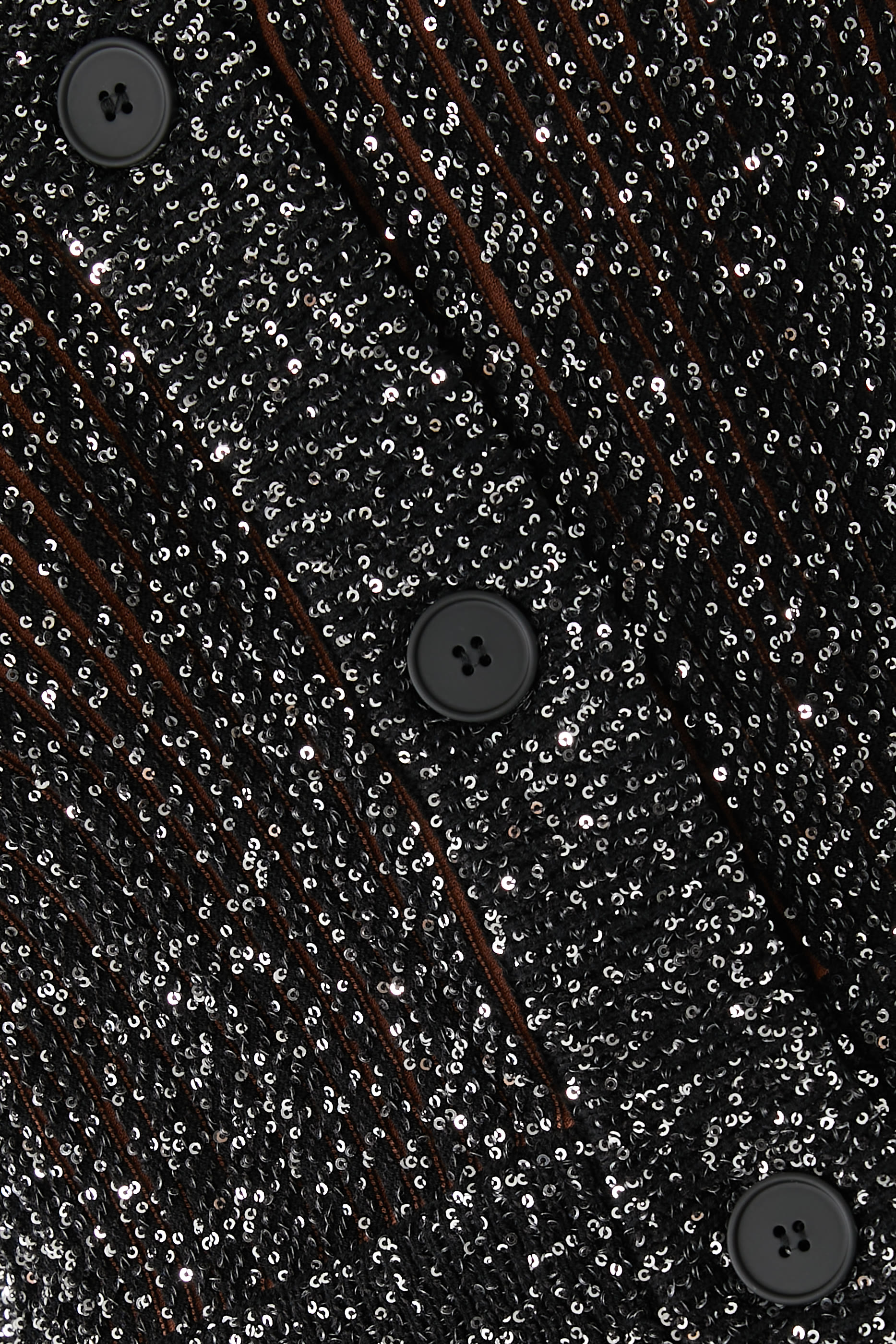 كارديغان بأكمام طويلة وأزرار مطرز جزئيا بترتر