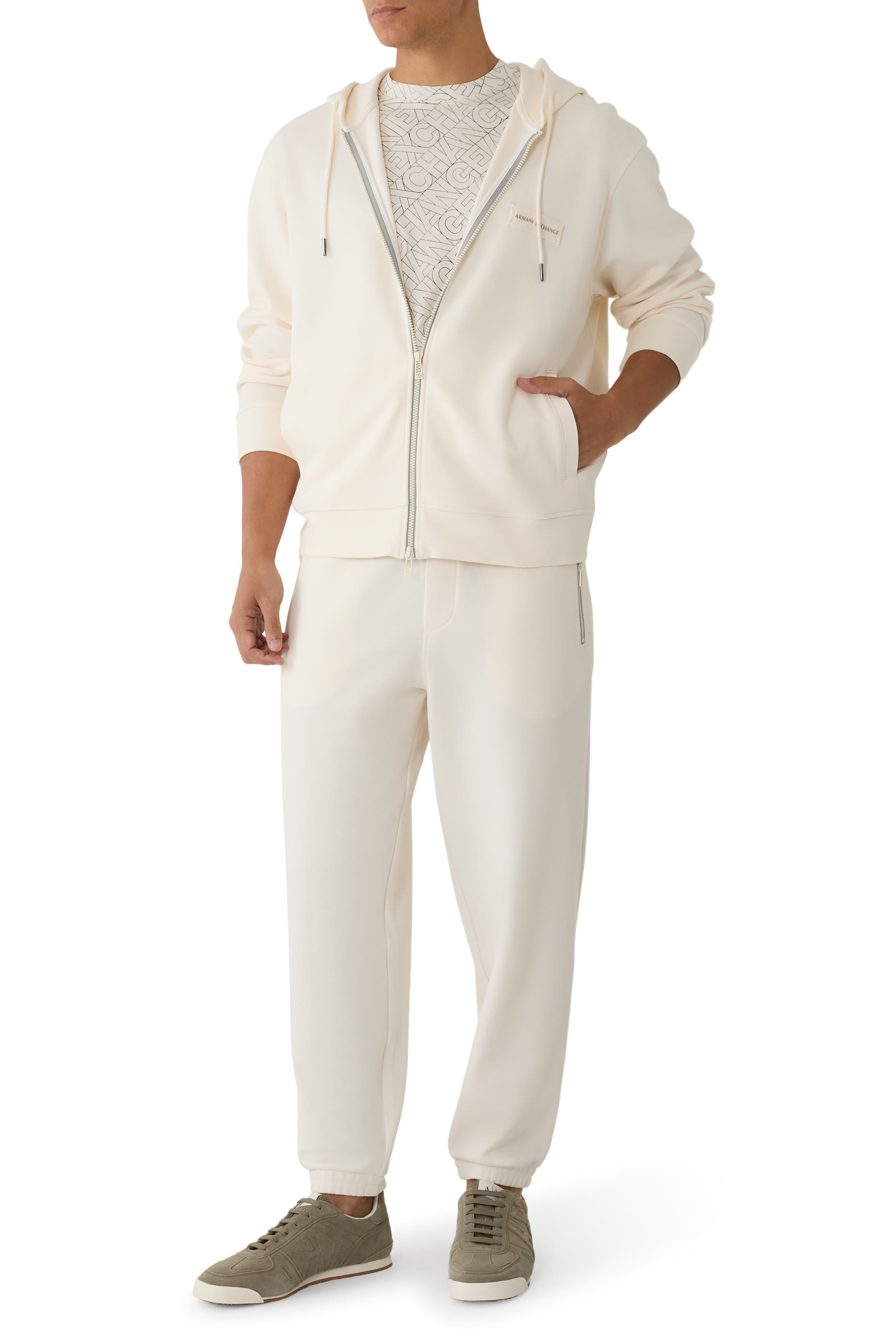 سويت شيرت بتصميم هودي بسحاب