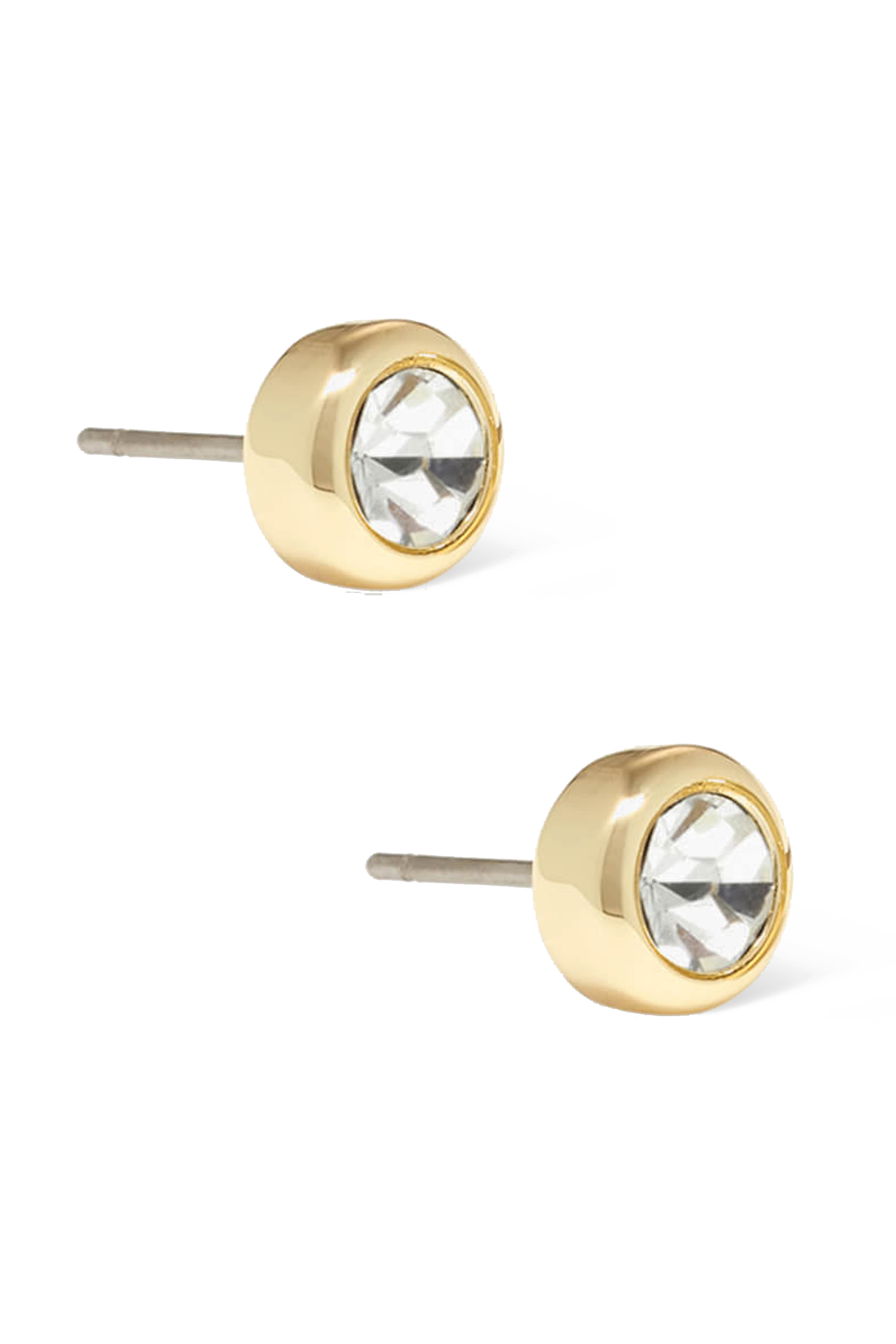 طقم أقراط وقلادة بشعار الماركة