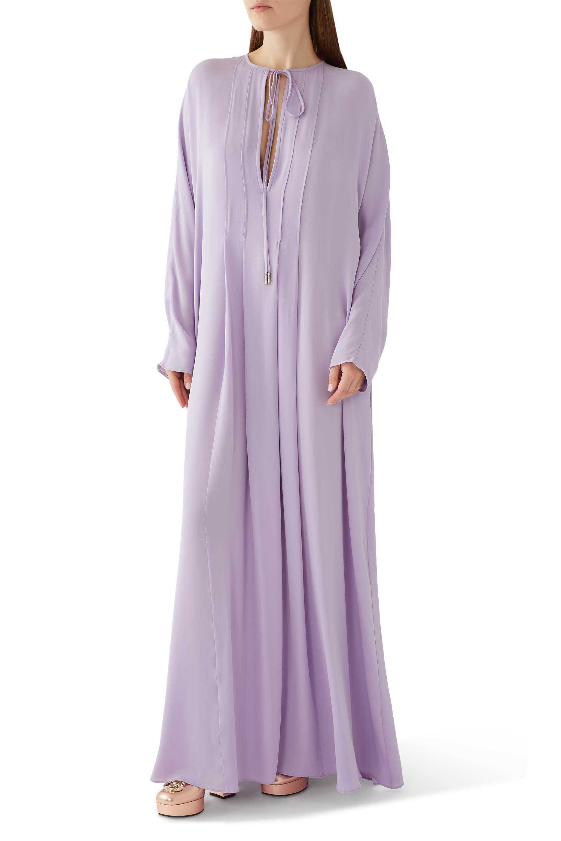 فستان حرير كادي خفيف