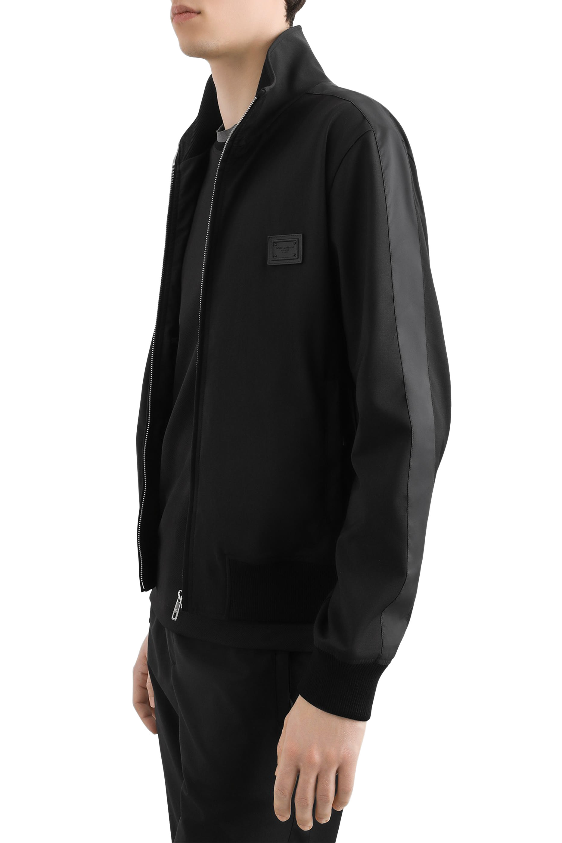 سويت شيرت برقعة شعار الماركة جيرسيه معالج