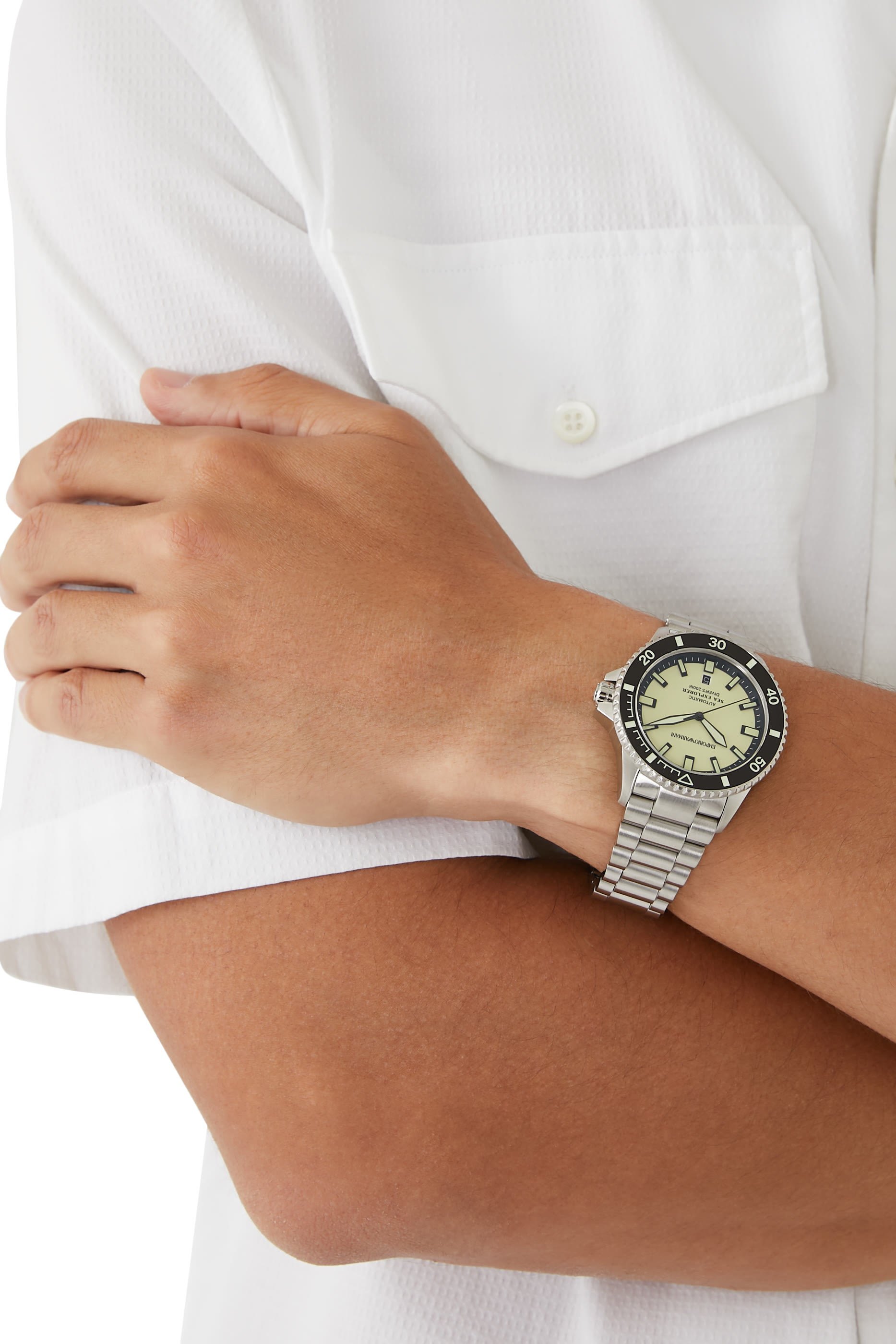 ساعة سي إكسبلورر أوتوماتيكية ستانلس ستيل