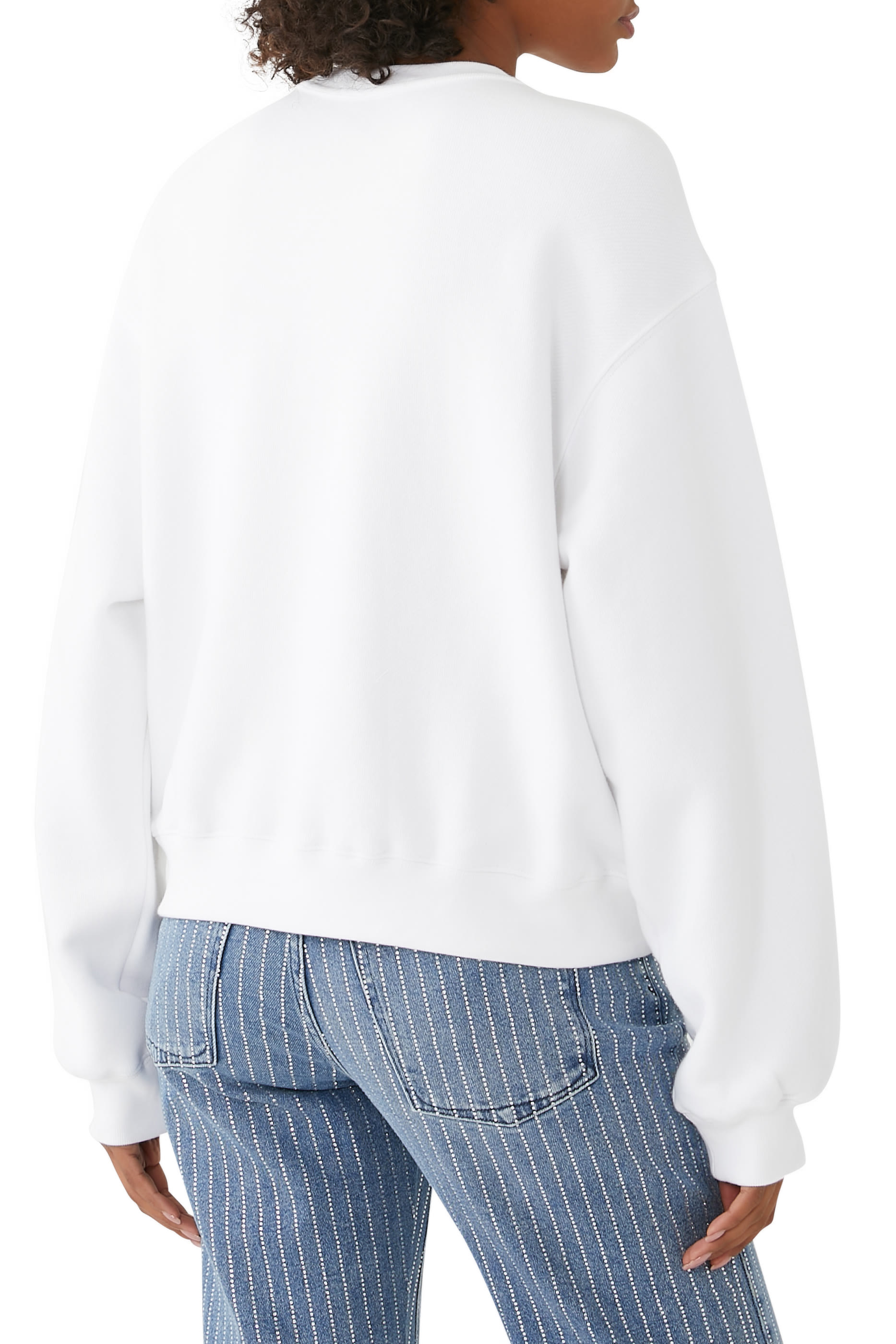 سويت شيرت ايسنشال بياقة ضيقة تيري