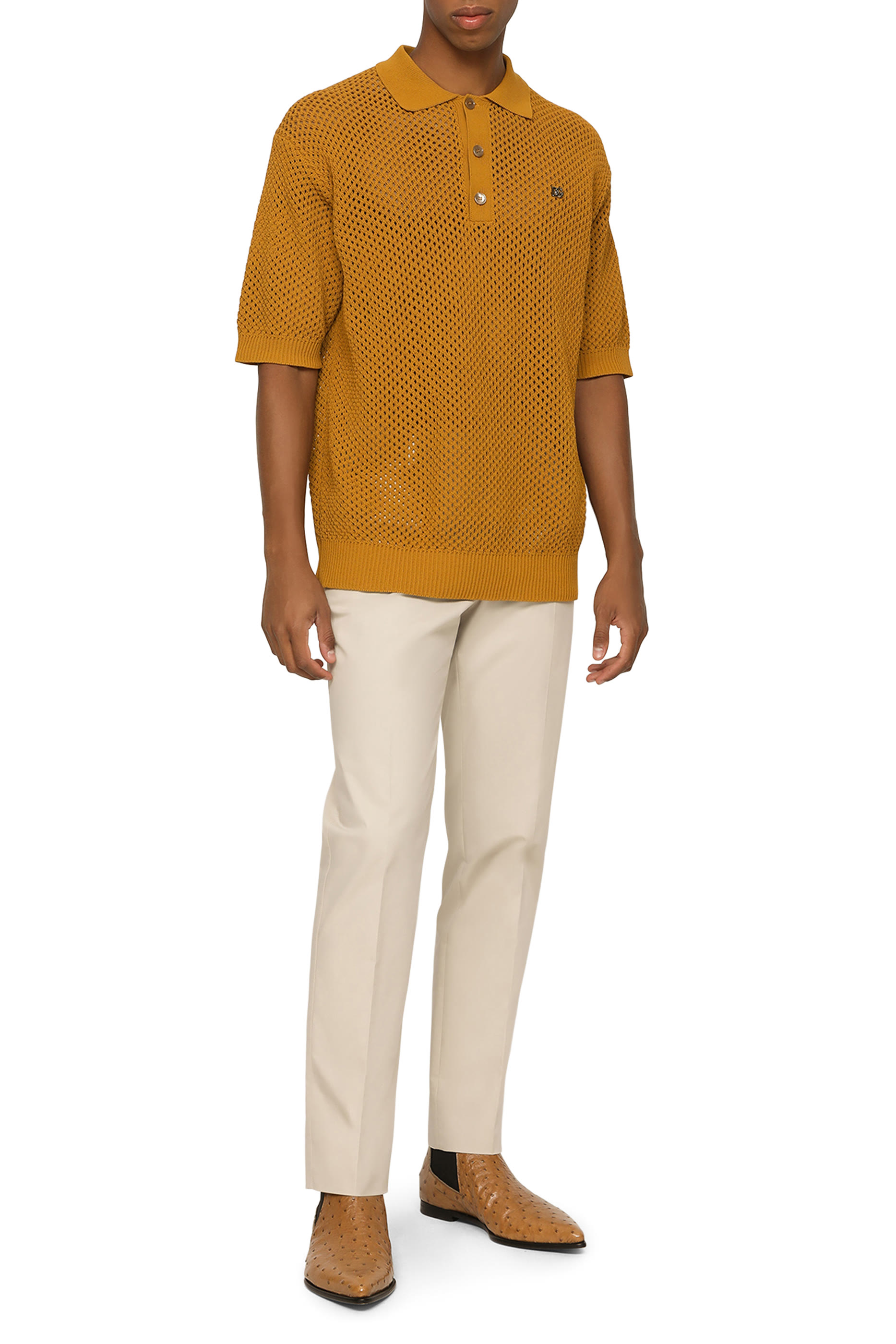 بنطال قطن مطاطي بشعار الماركة