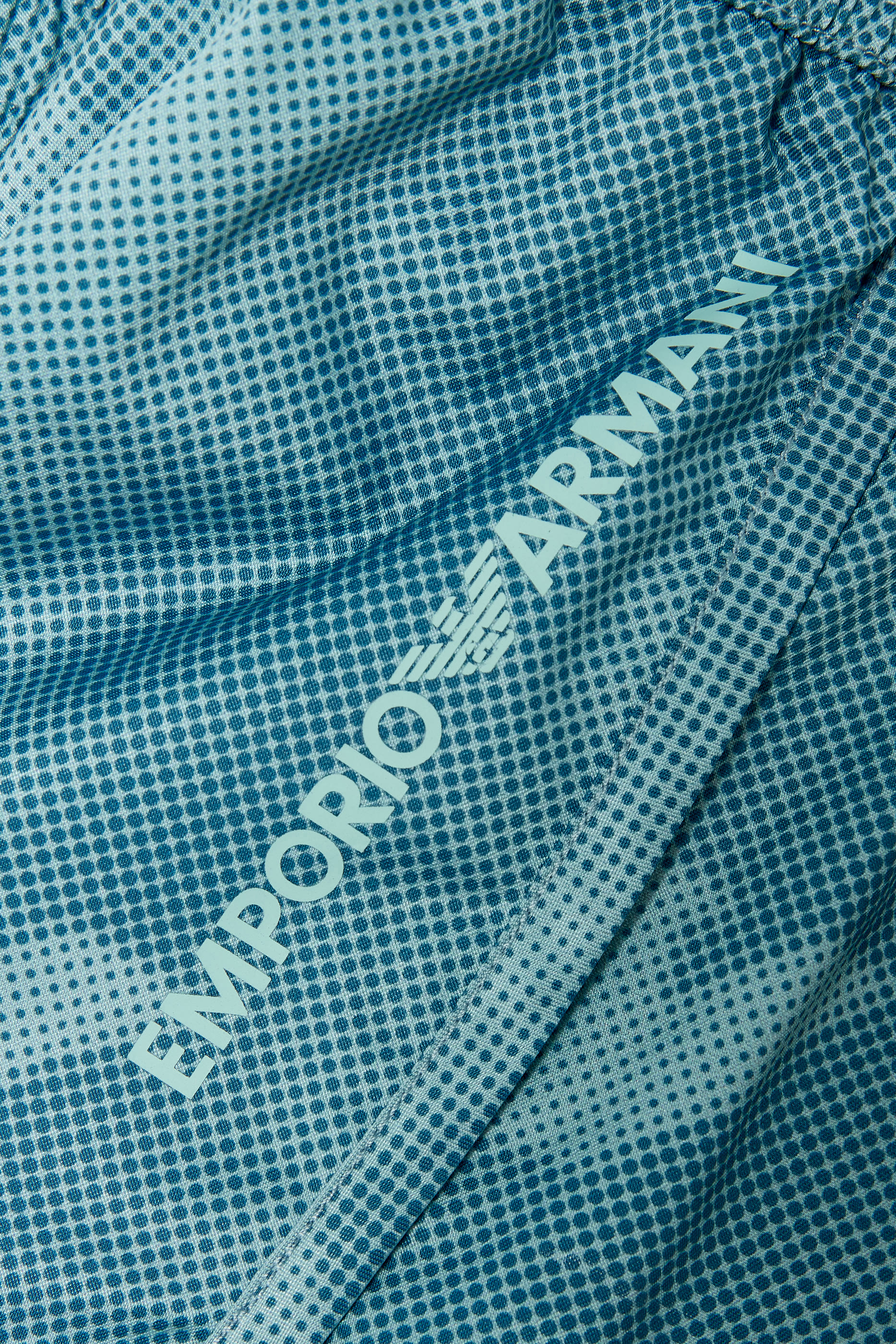 شورت سباحة مزين كليا بشعار الماركة نايلون للأطفال