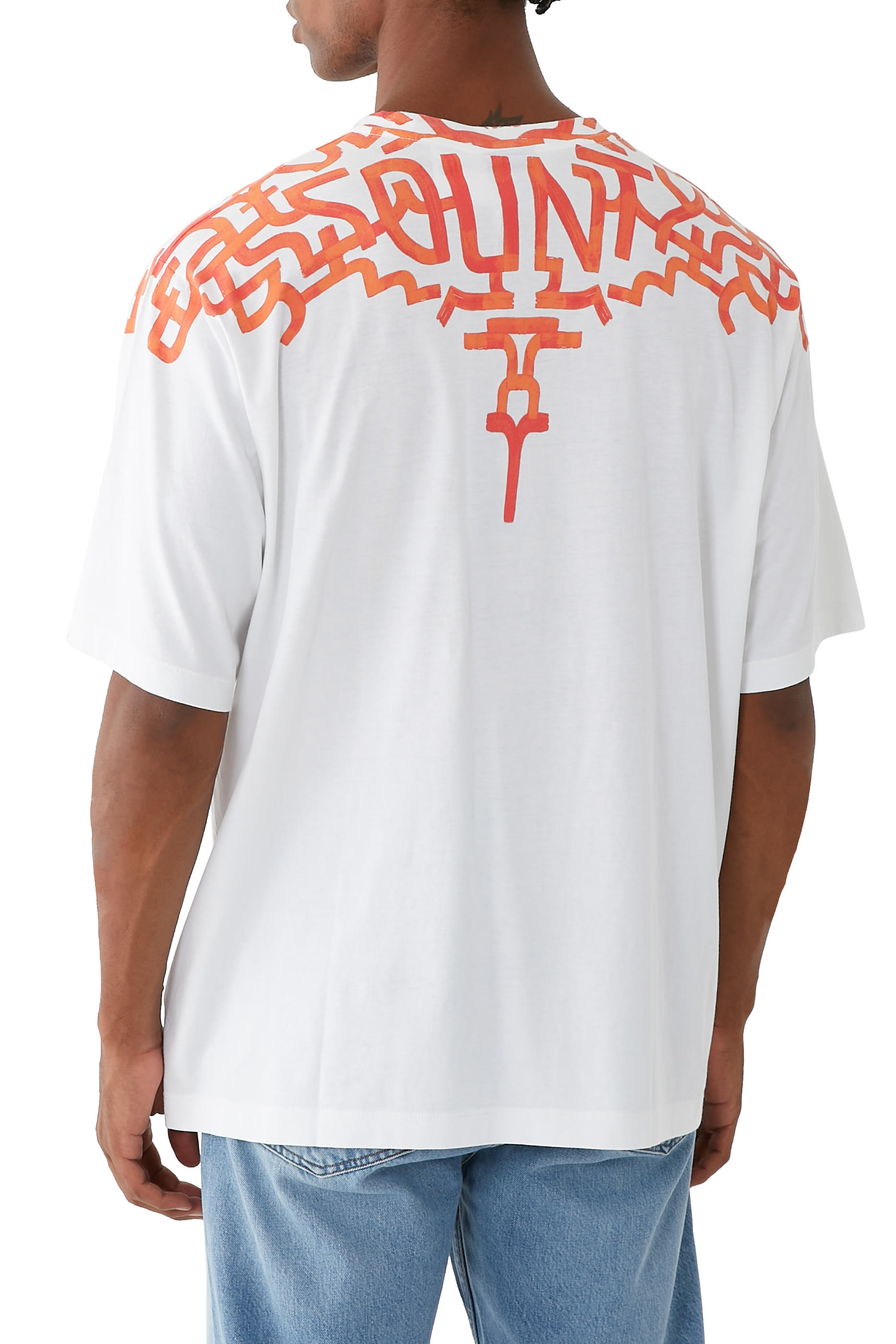 قميص مزين كليا بطبعة أجنحة بتصميم غرافيتي