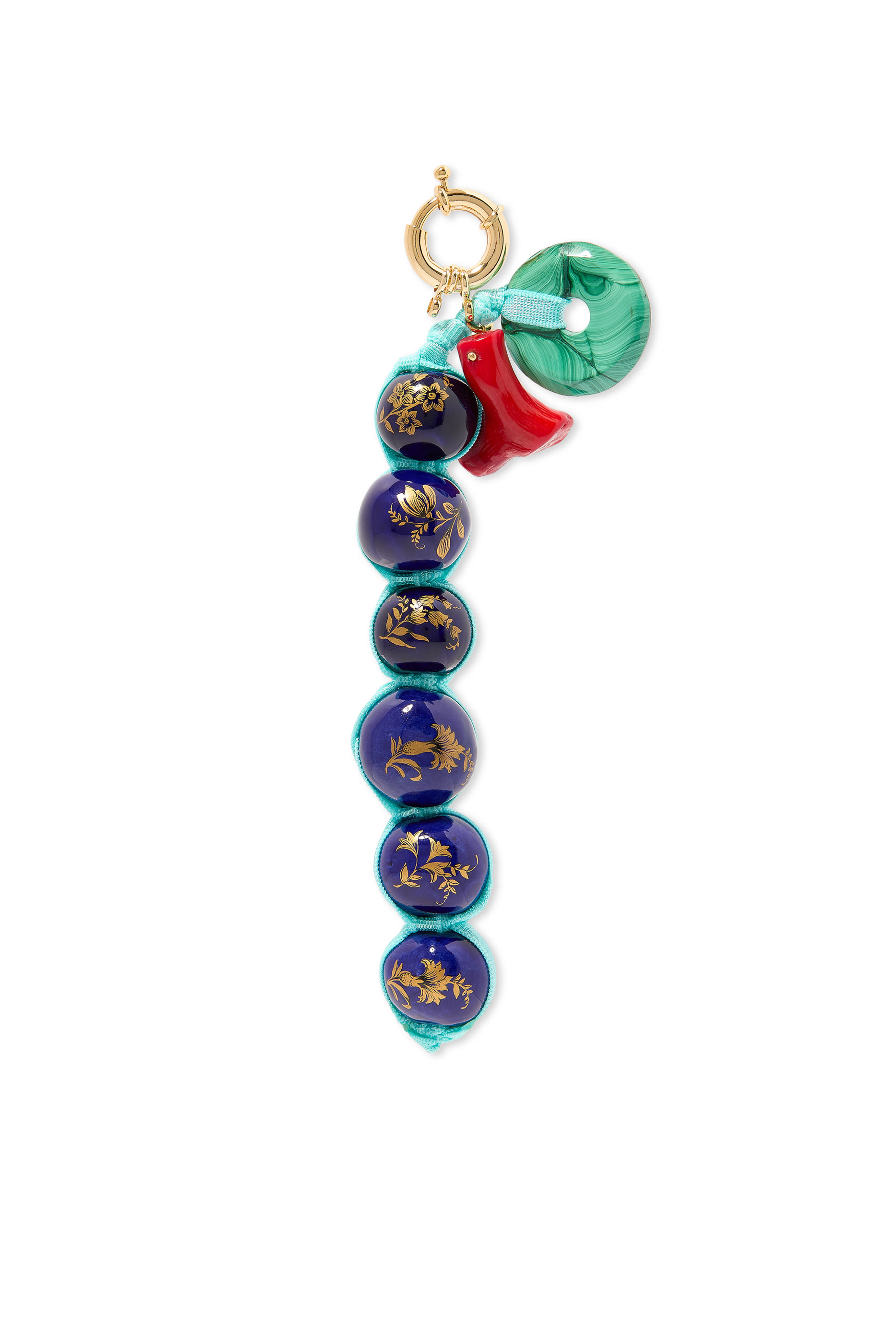 سلسلة مفاتيح بتفاصيل كروية وحلية بتصميم فلفل