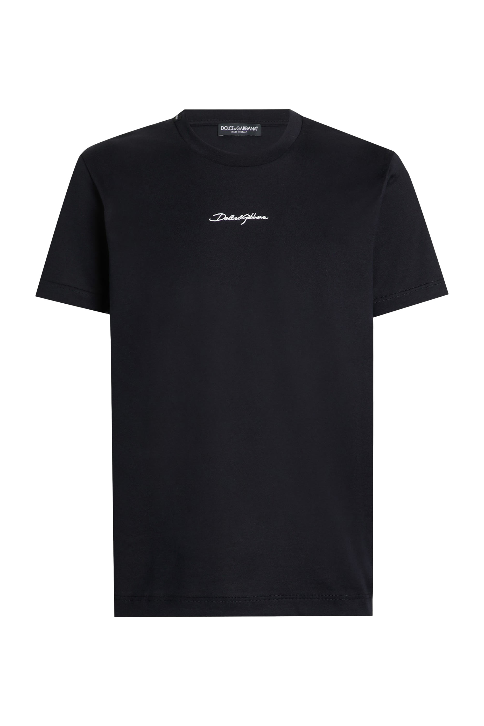 تيشيرت برقعة بتطريز شعار الماركة قطن