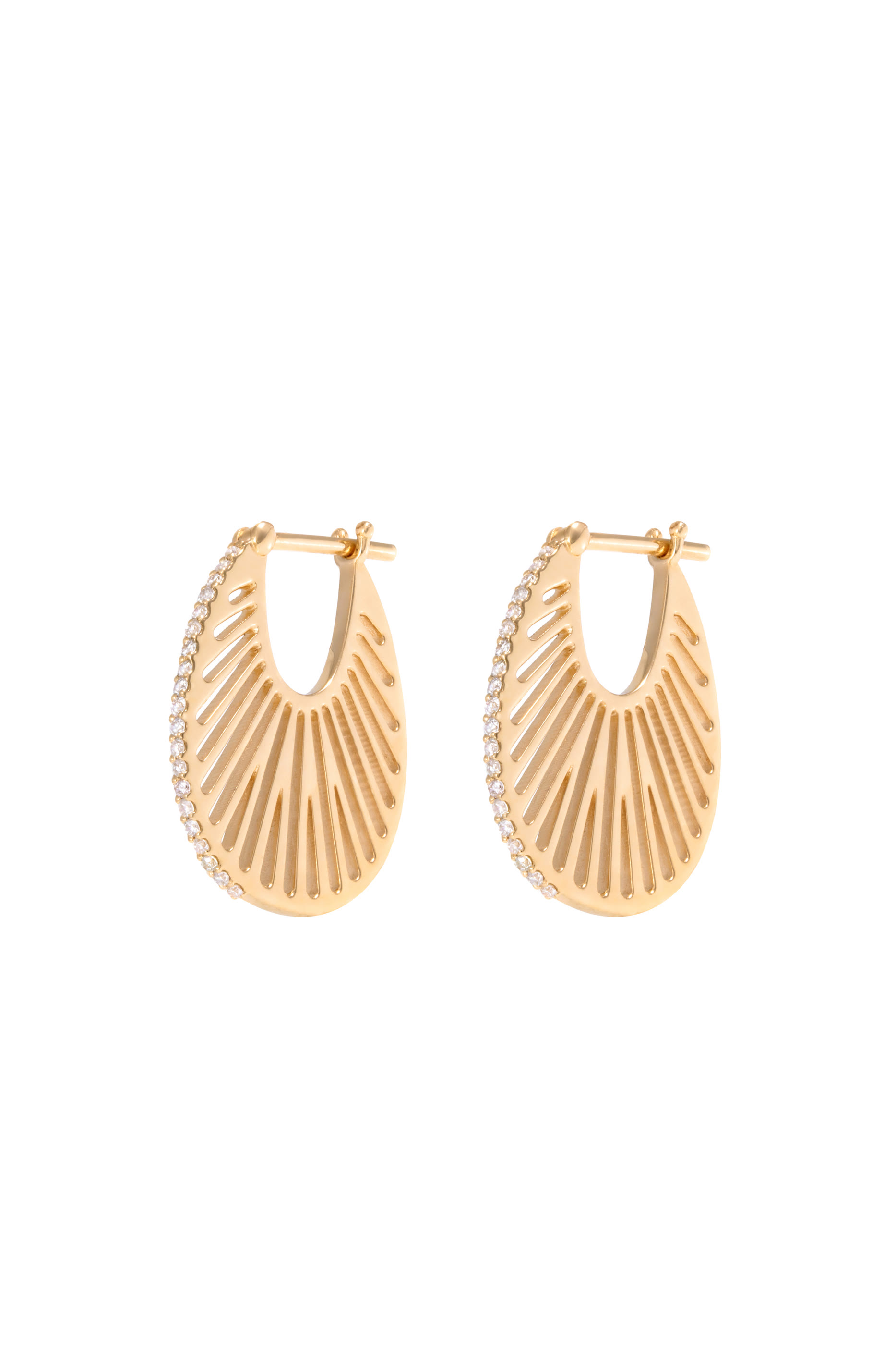 أقراط فلات راي دائرية