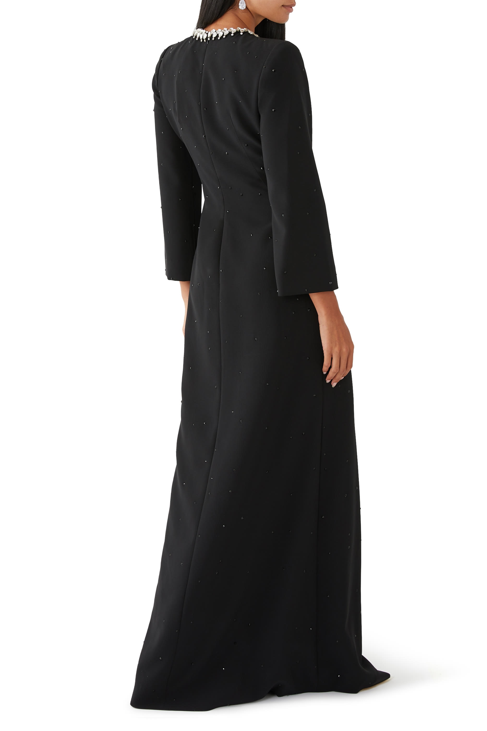 فستان سهرة مارس مرصع بالكريستال