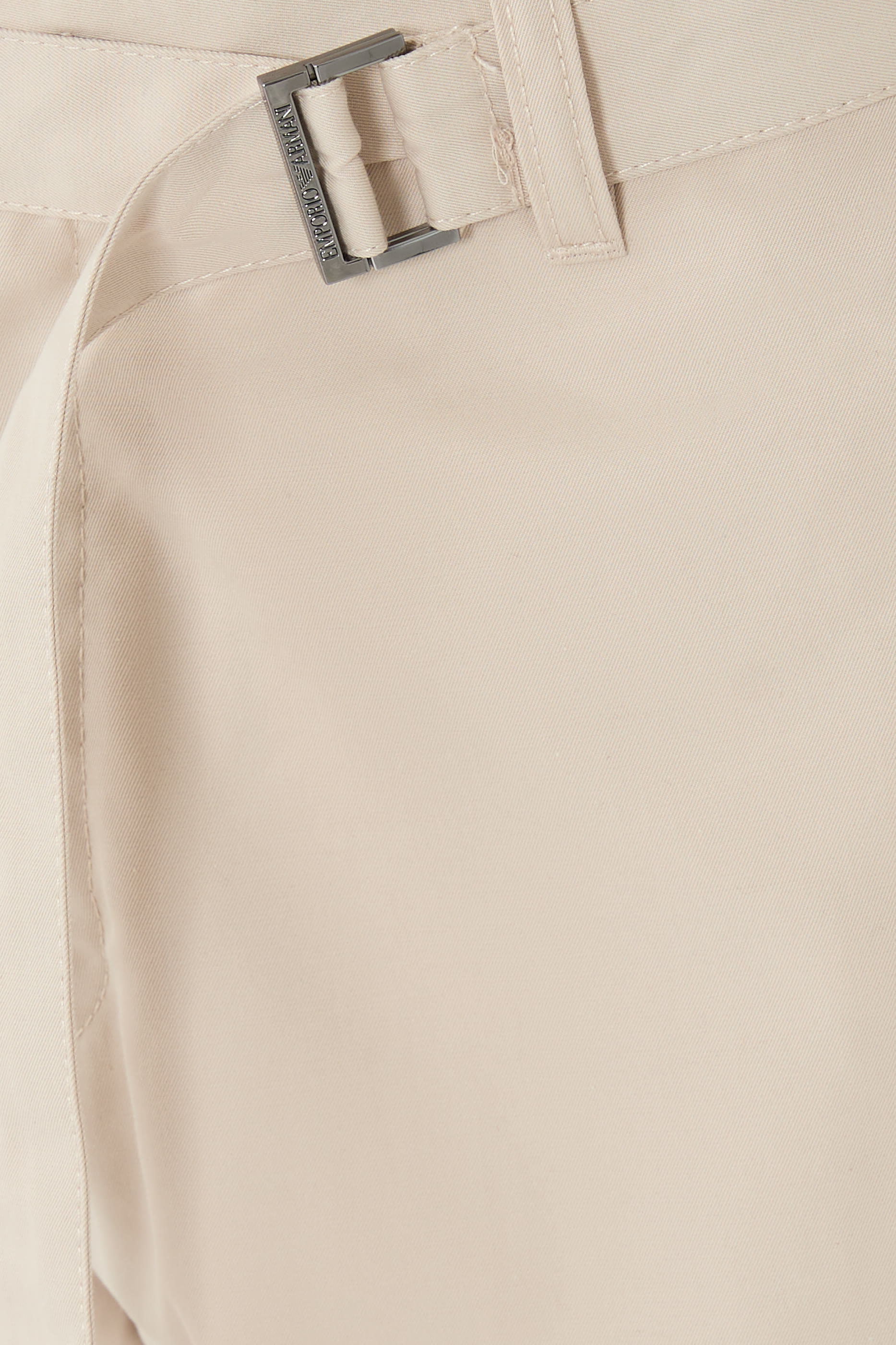 Cotton Trousers With Matching Belt