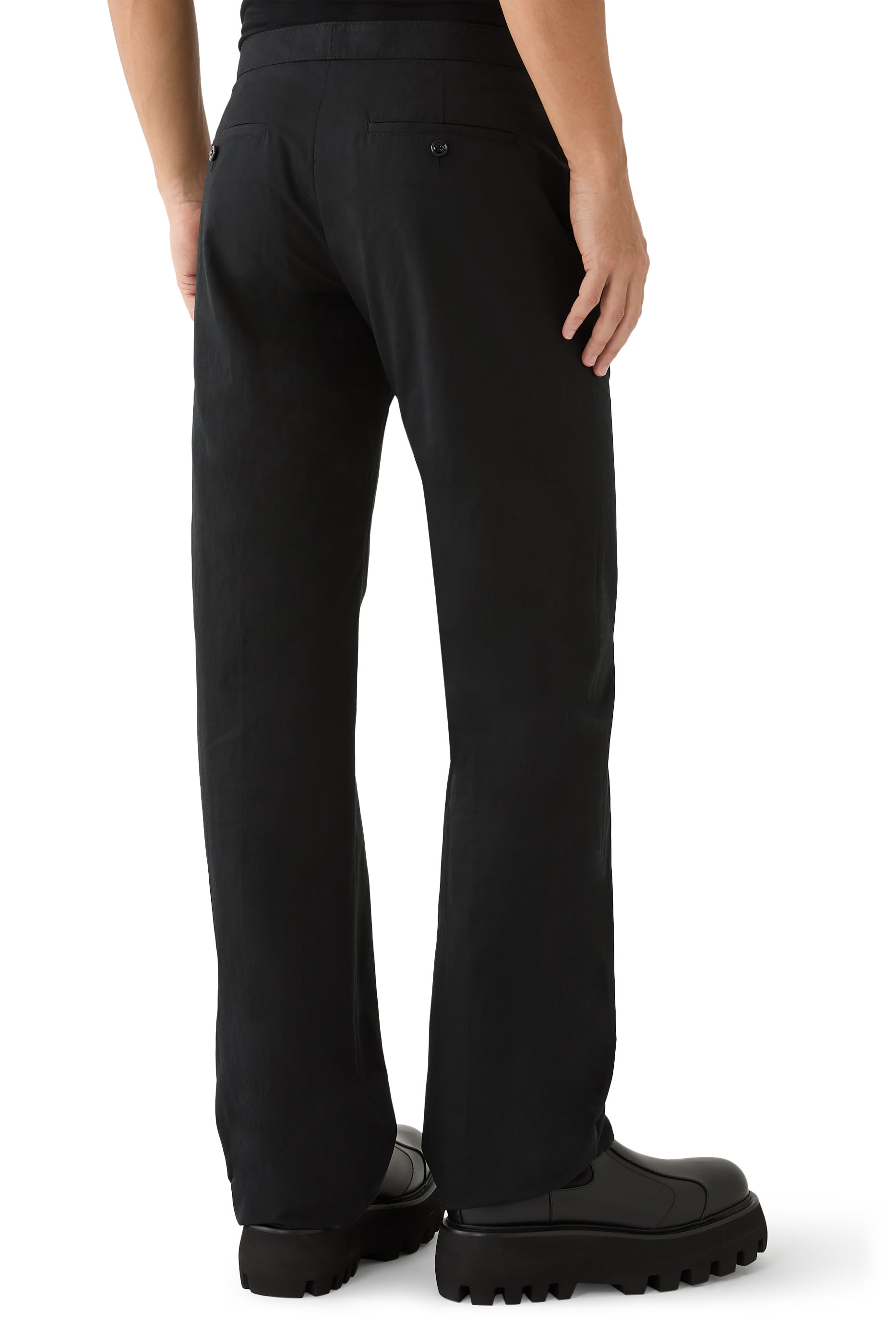 بنطال بحزام بحلية بتصميم سهم