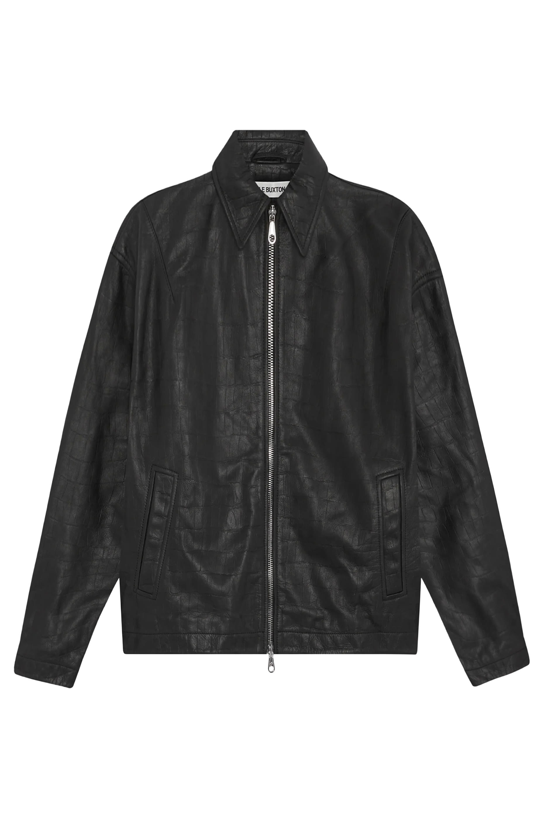 جاكيت بنقشة جلد تمساح