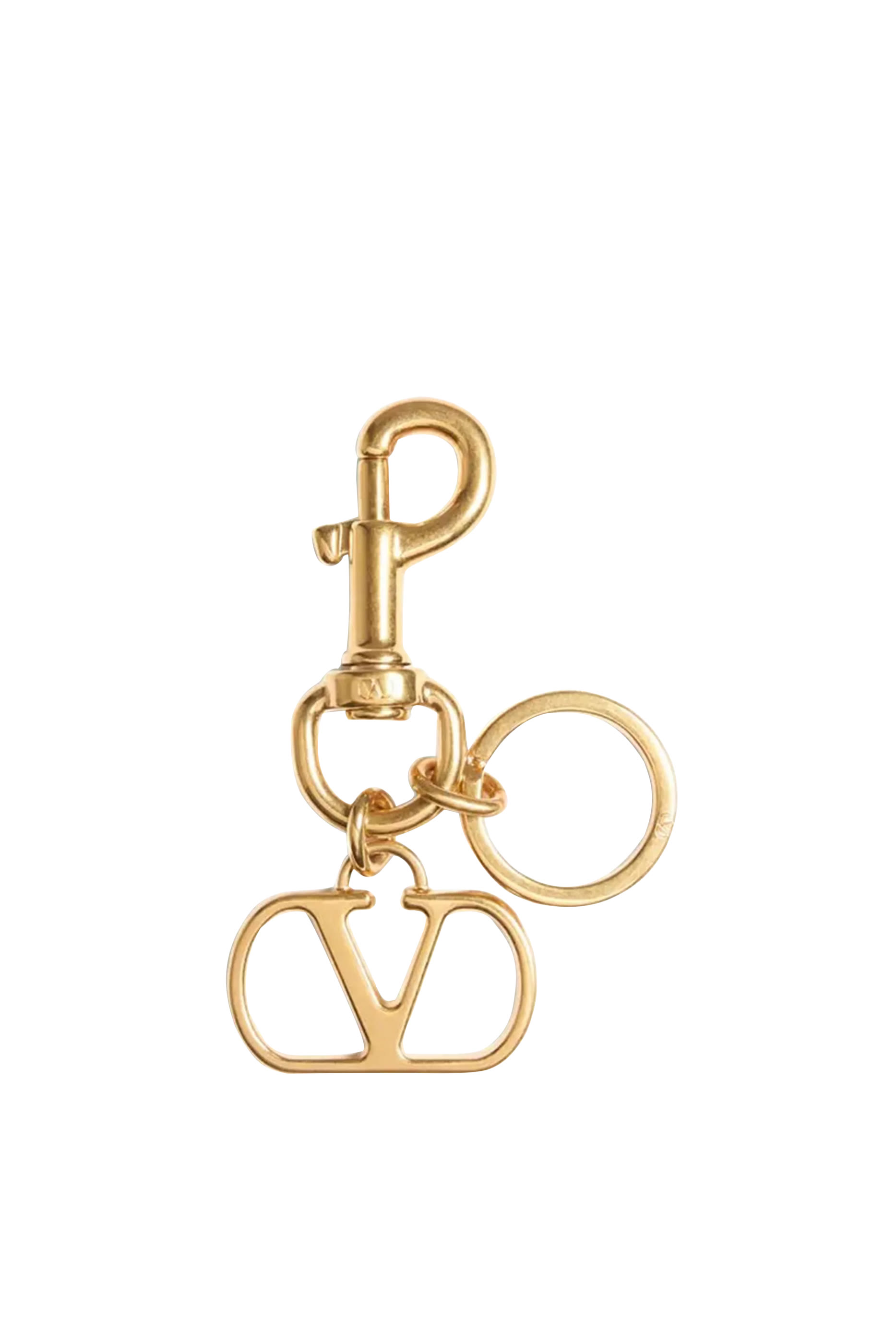 حلية حقيبة بسلسلة مفاتيح وشعار الماركة