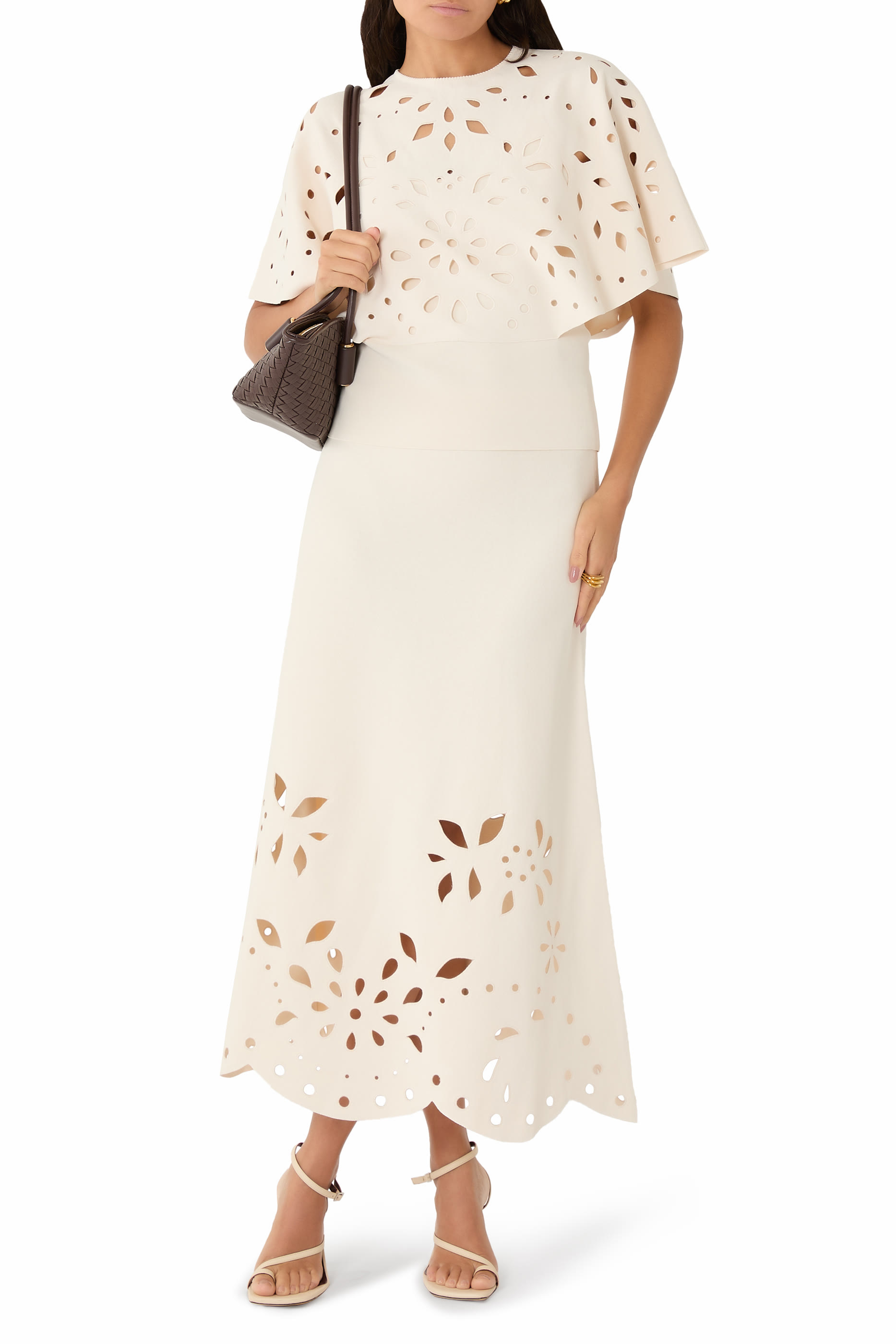 بلوزة جوزي منسوجة بأكمام كاب