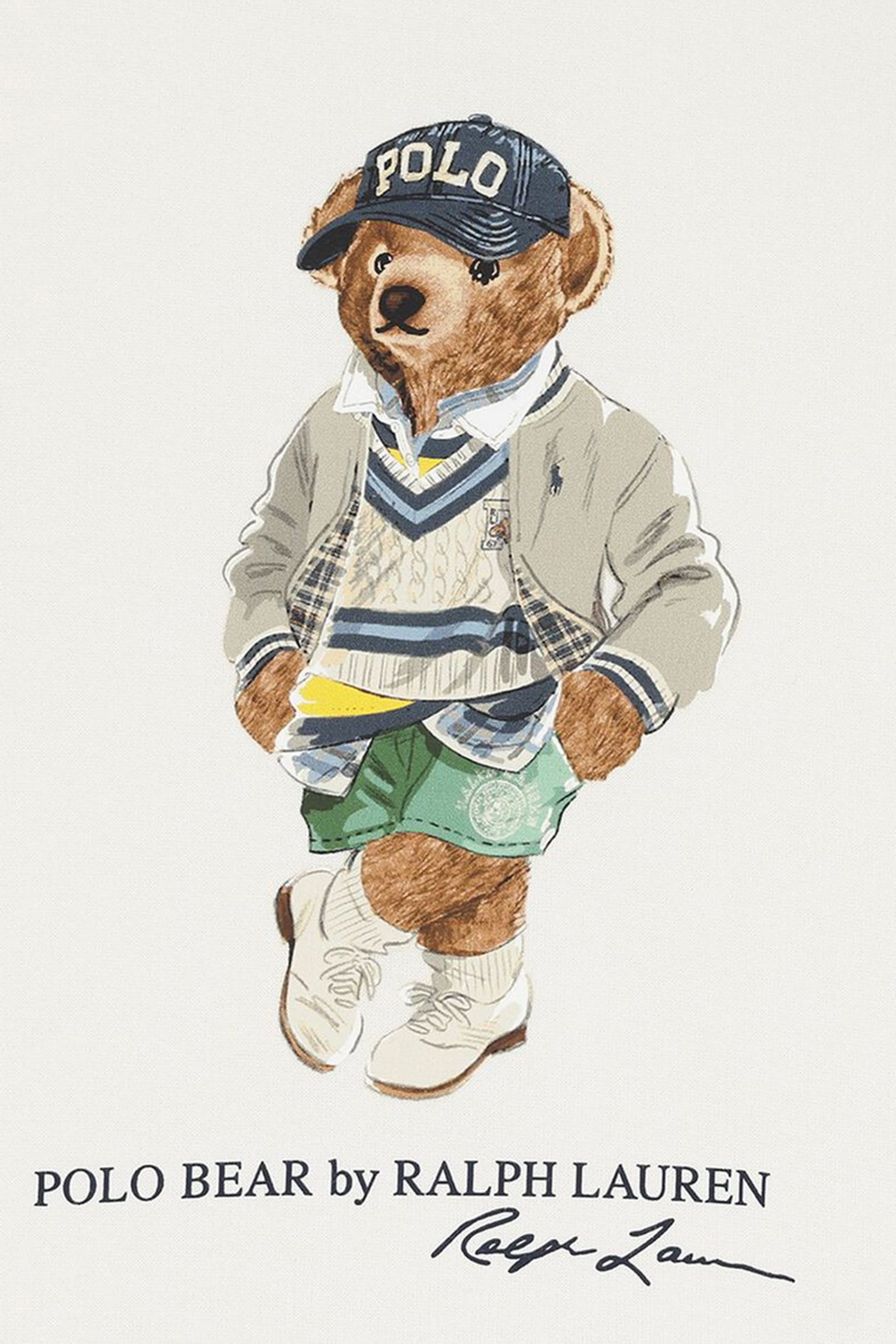 سويت شيرت مزين بالدب بولو صوف للأطفال