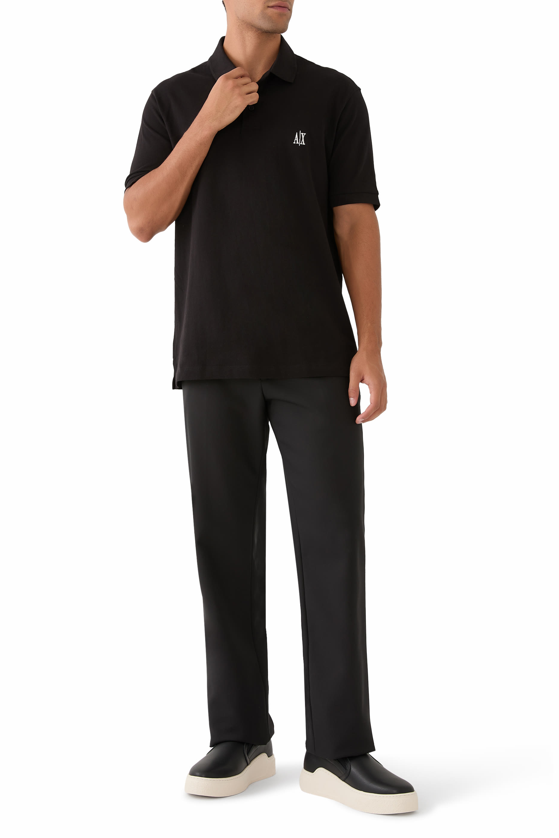 قميص بولو بشعار الماركة