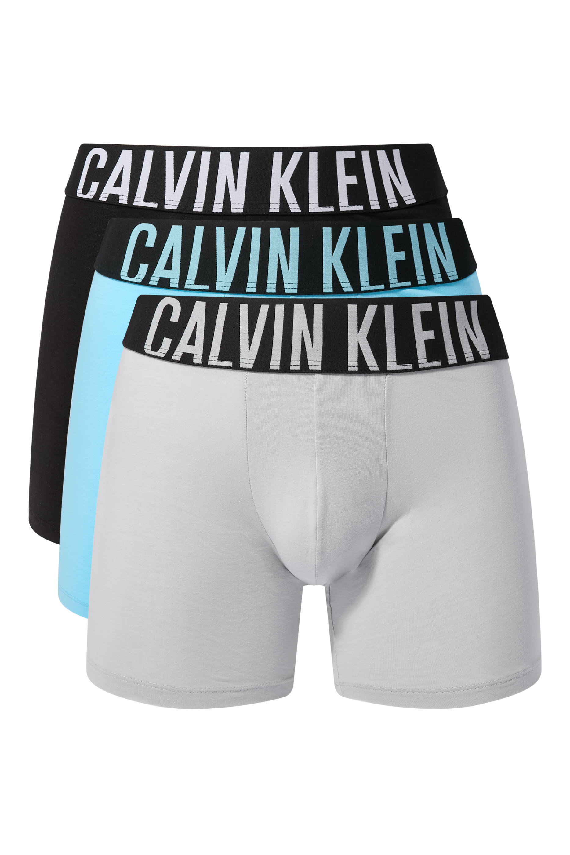 طقم بوكسر قطن ايكون مطاطي، 3 قطع