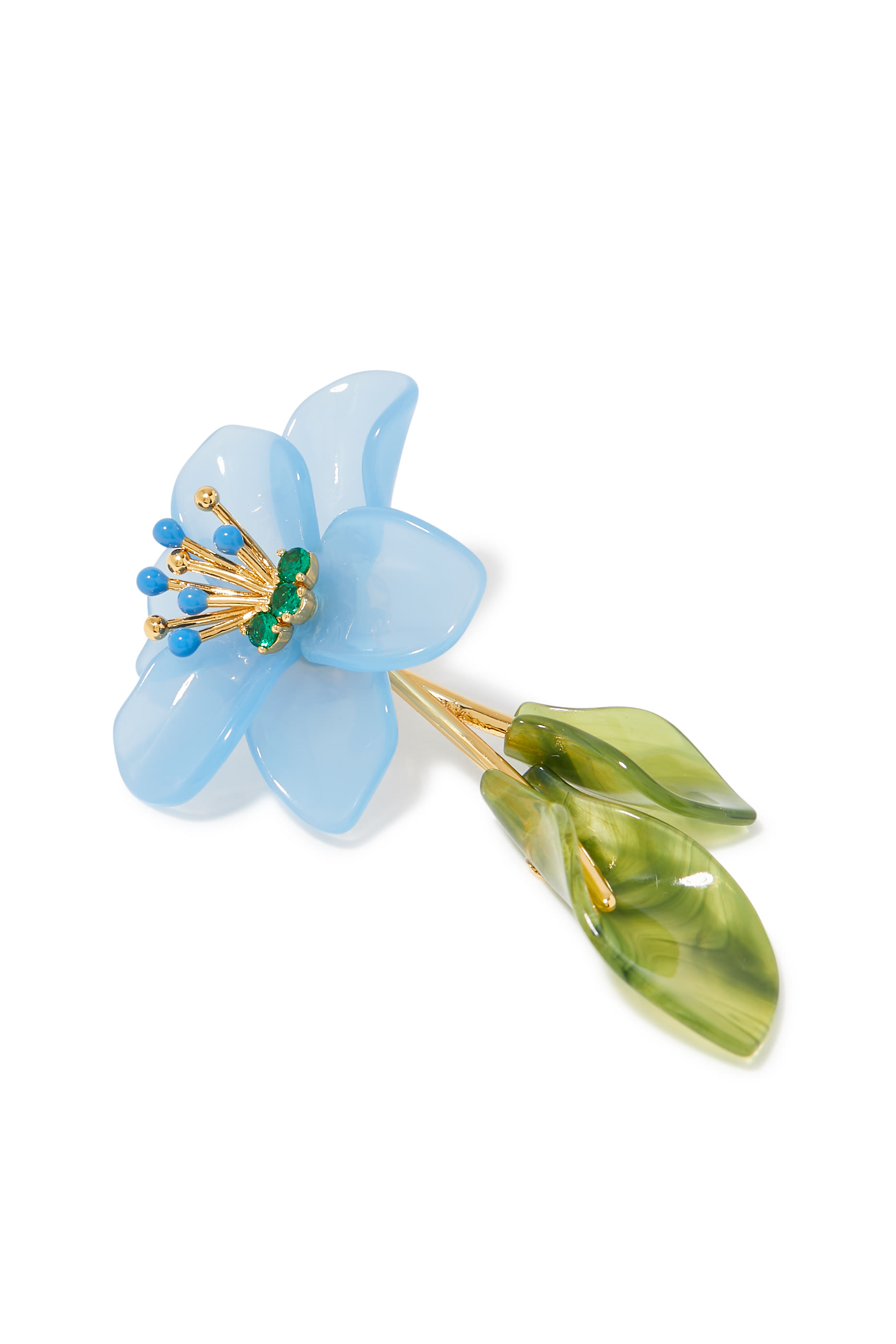 أقراط برايتن اب ستيتمنت مطلية بالمينا معدن مطلي بالذهب