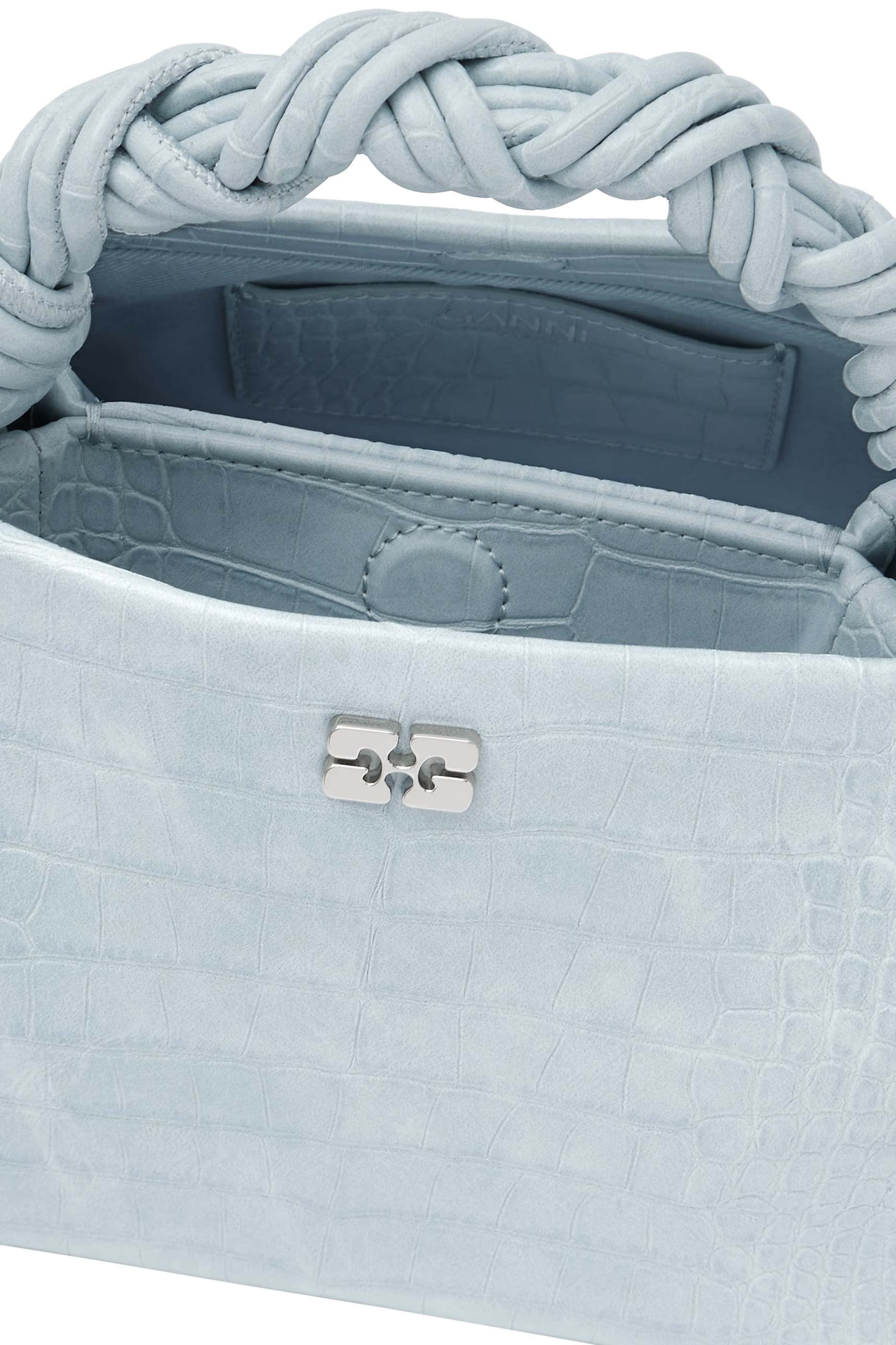 حقيبة بو صغيرة بنقشة جلد التمساح